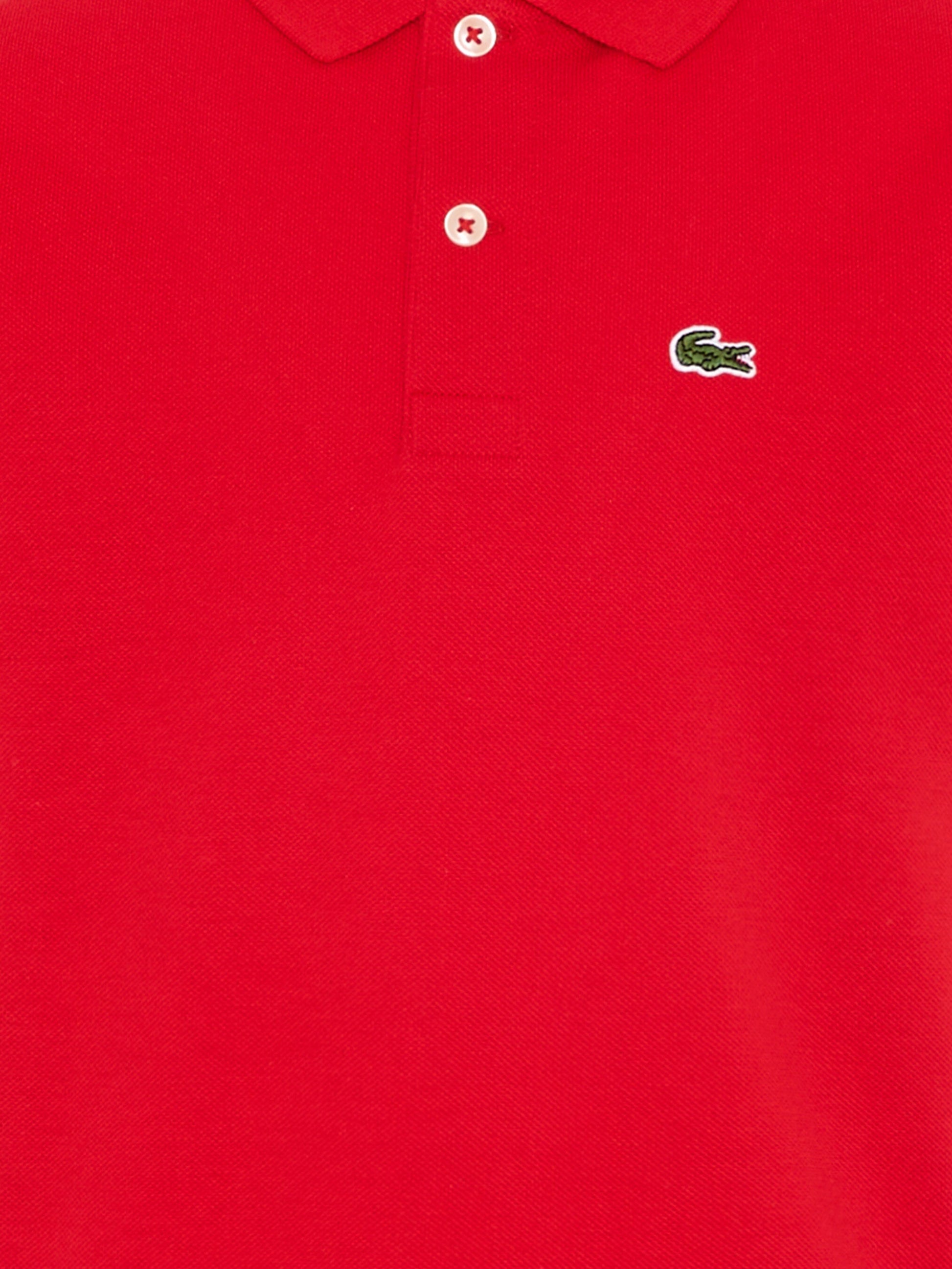 Polo rossa per bambino con logo,Lacoste,7354 RCJ