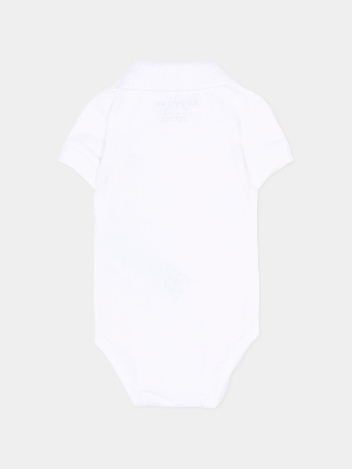 Body bianco per neonato con logo,Lacoste,7118 W8L
