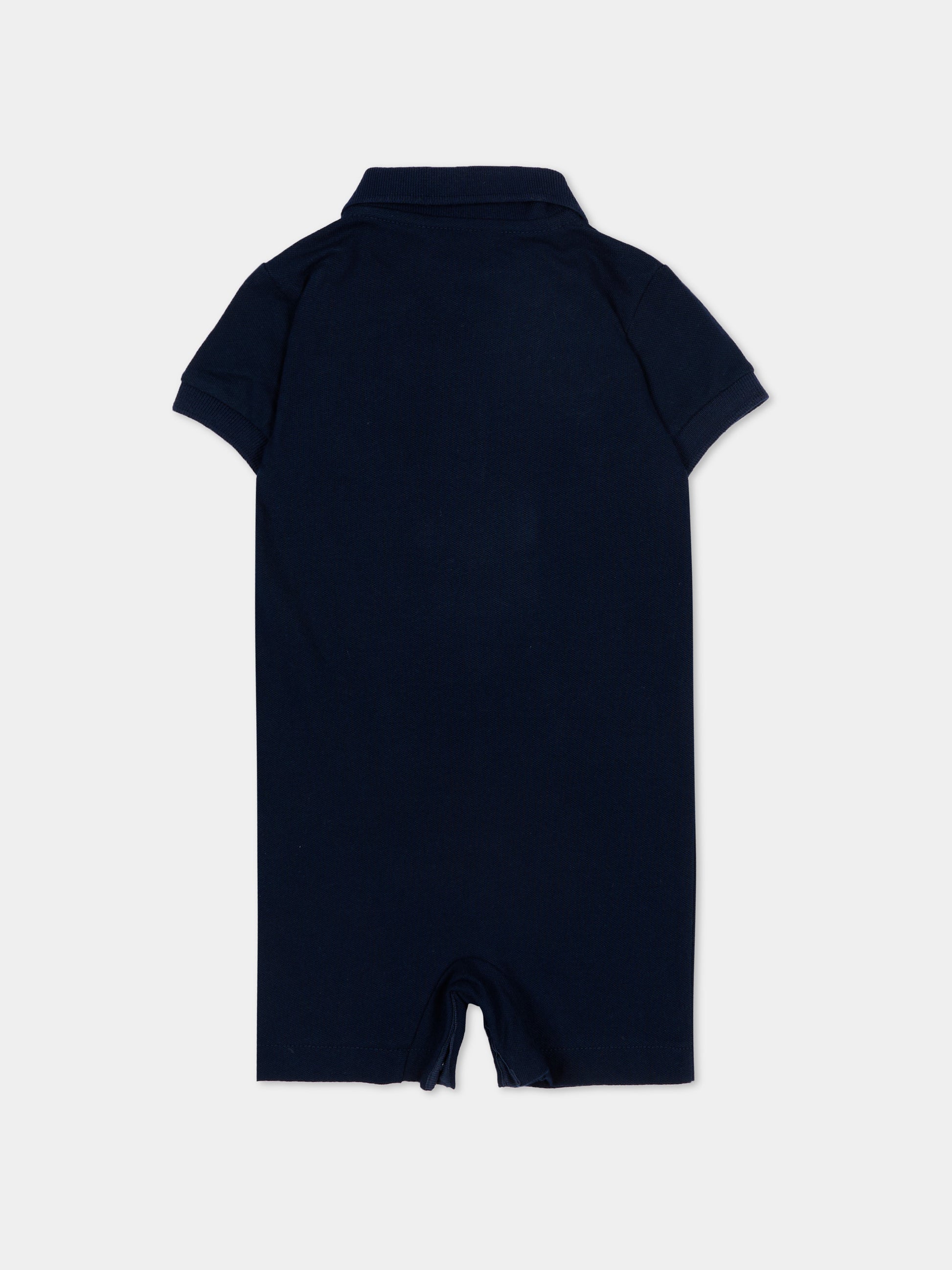 Pagliaccetto blu per neonato con logo,Lacoste,7455 UGW
