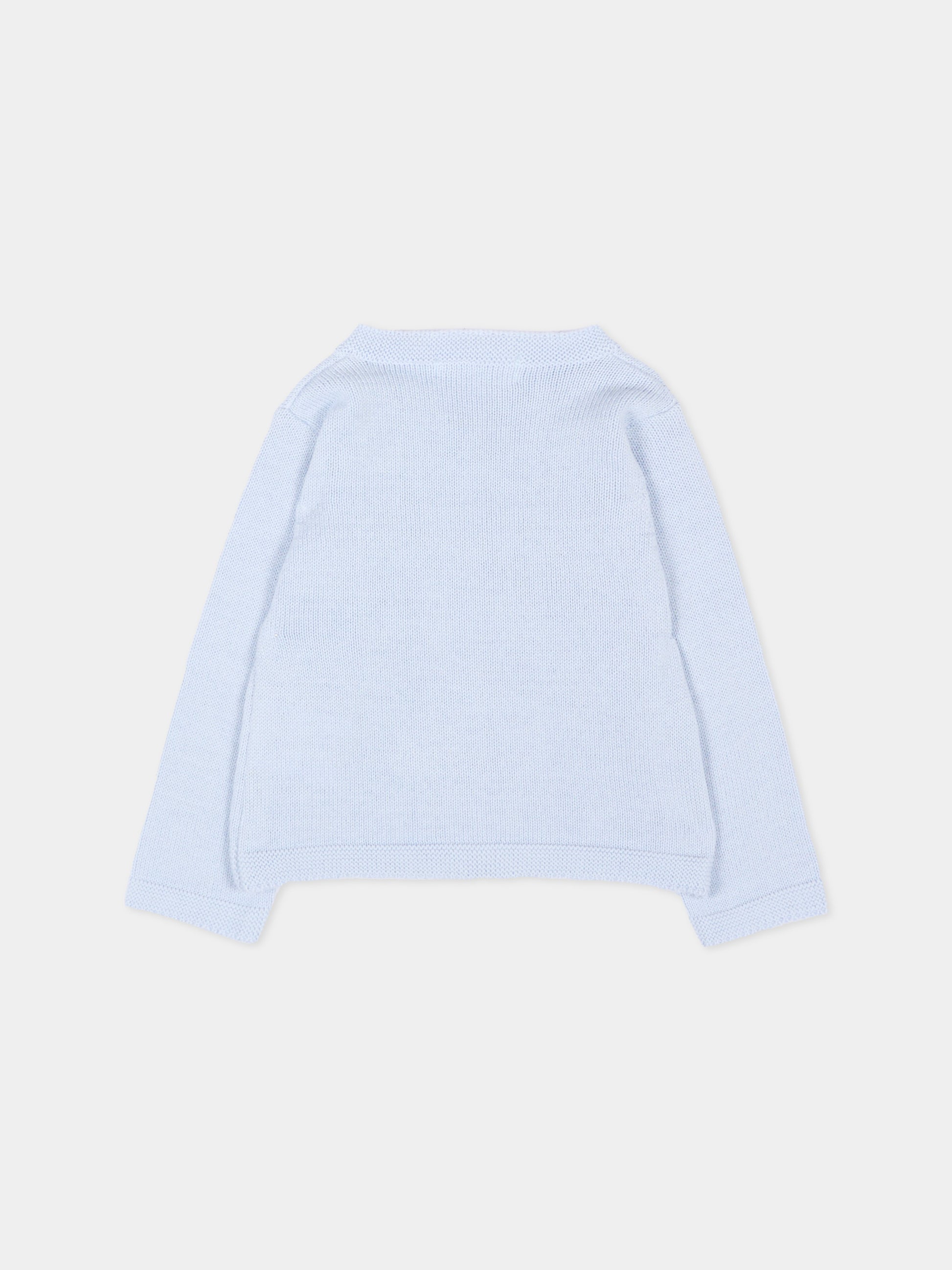 Cardigan celeste per neonato,Patachou,PAP CA4233061 303