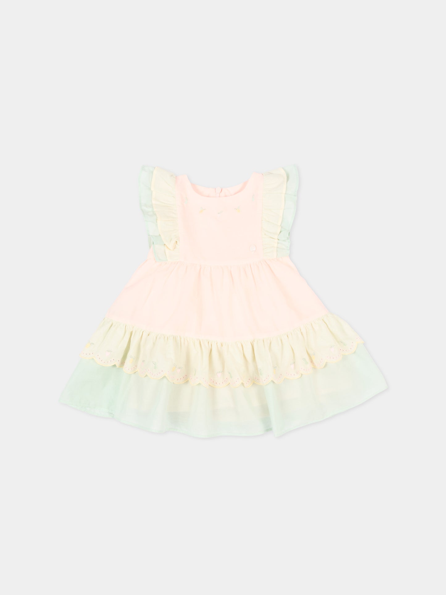 Abito elegante multicolor per neonata,Patachou,PAP VET4233220 026