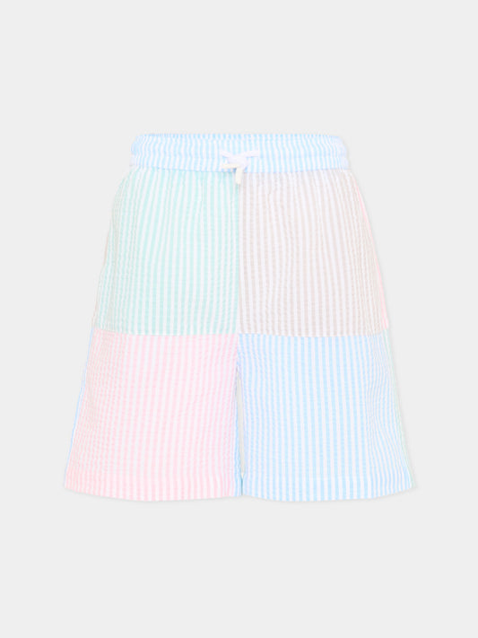 Boxer mare multicolor per bambino a righe,Patachou,PAP CL4233607 026