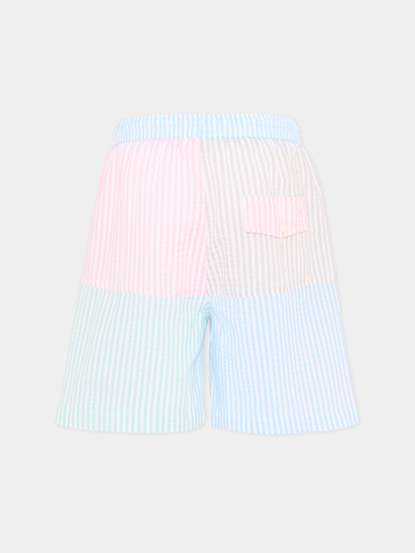 Boxer mare multicolor per bambino a righe,Patachou,PAP CL4233607 026