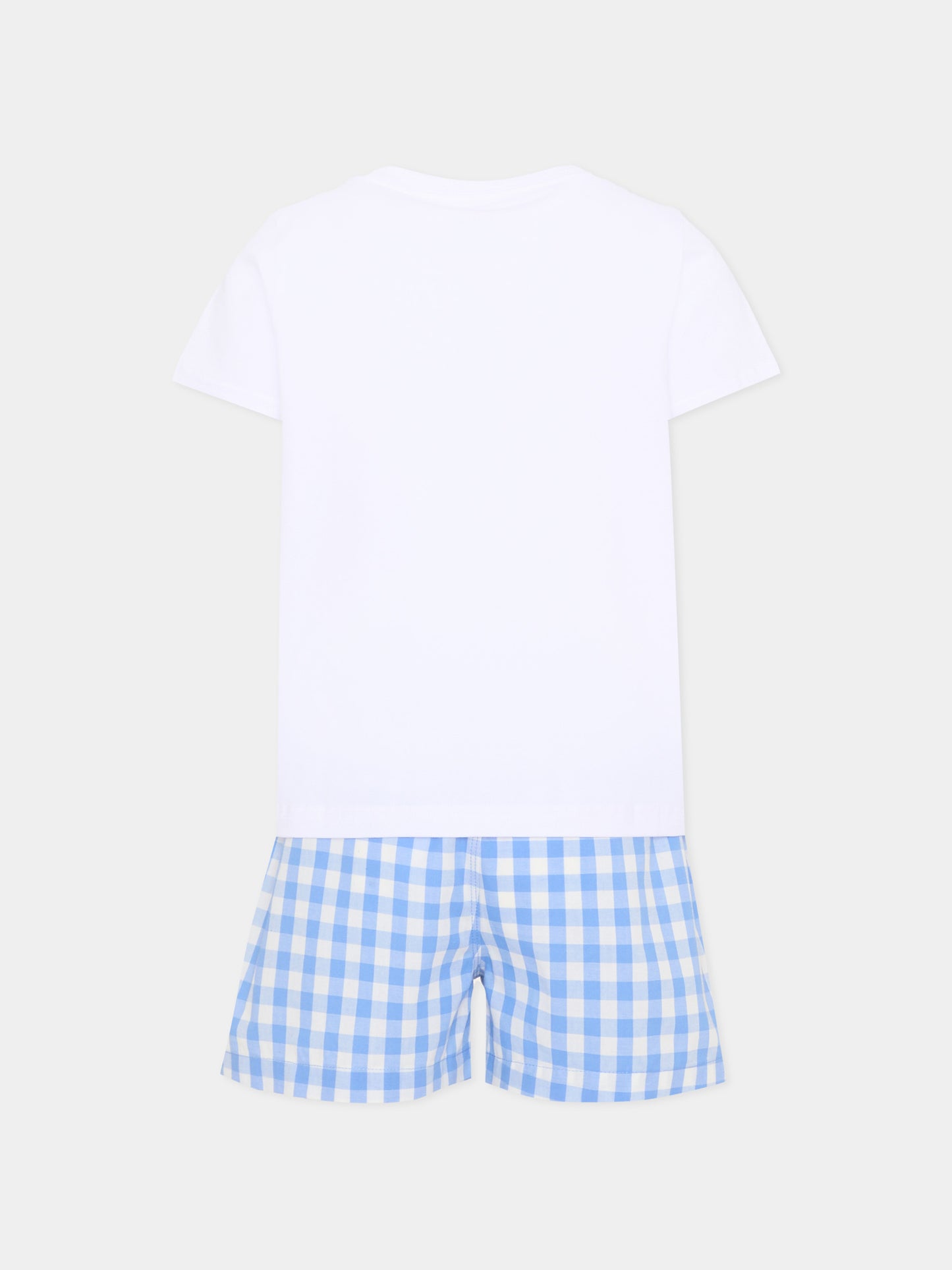 Pigiama bianco Polo Bear per bambino,Ralph Lauren Kids,3P0271 BCS