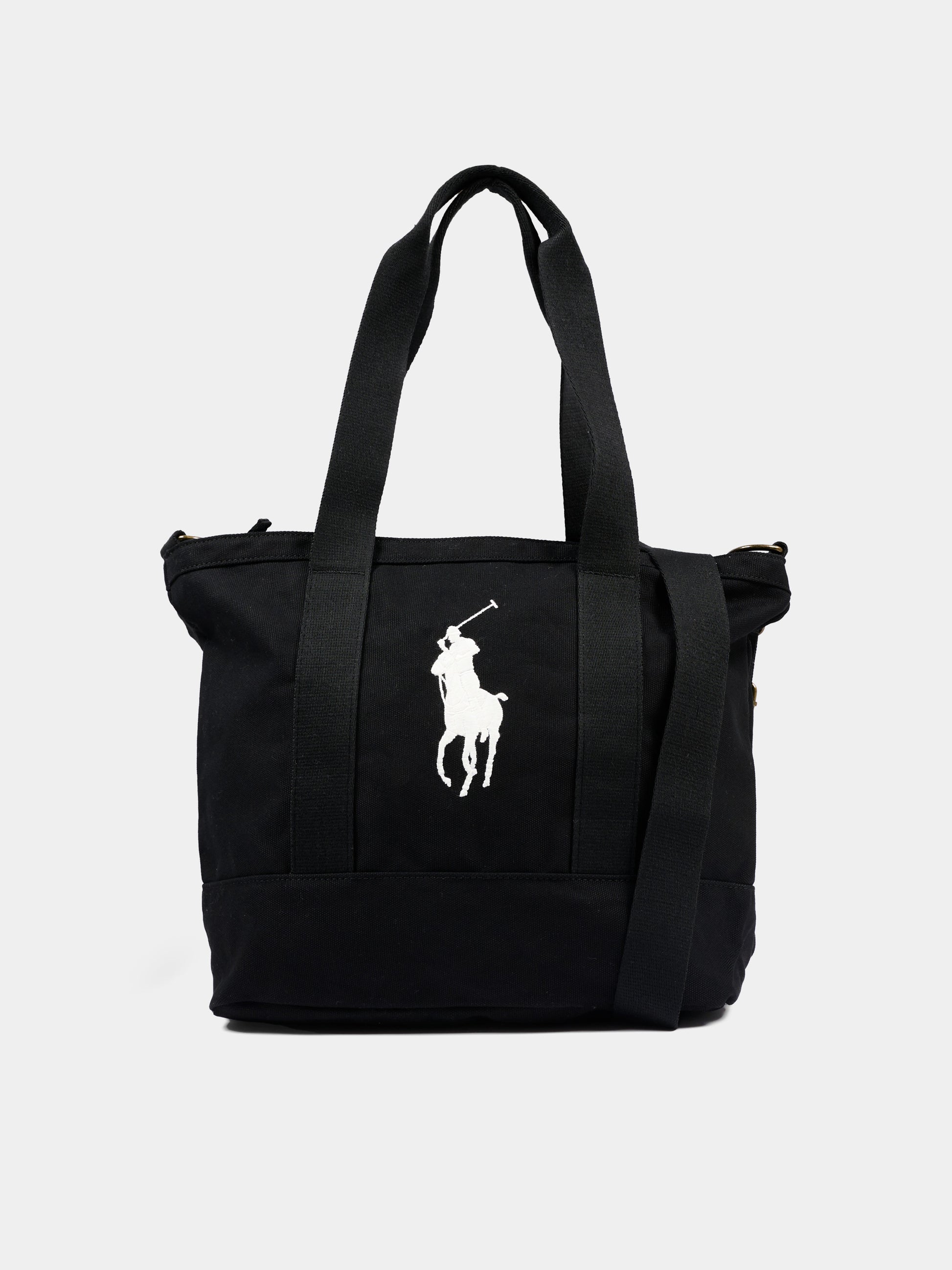 Borsa casual nera per bambina con logo,Ralph Lauren Kids,9AR023 GAZ