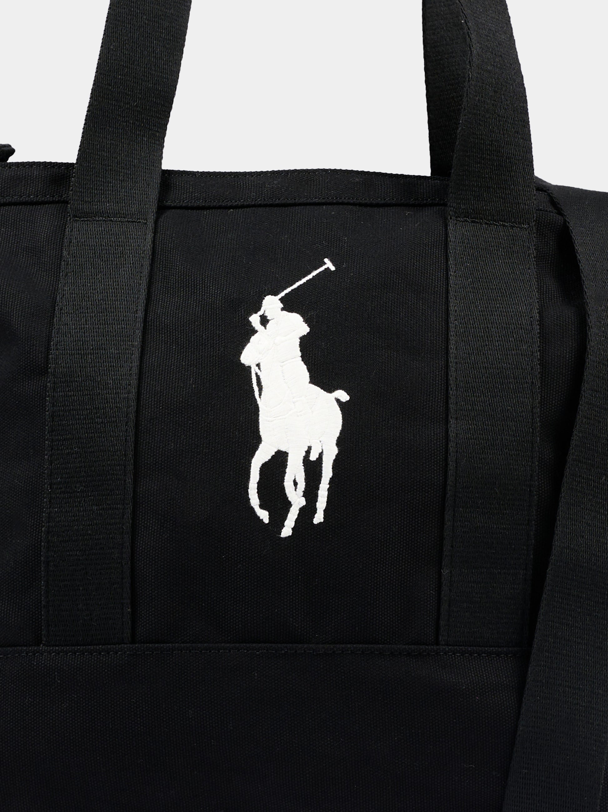 Borsa casual nera per bambina con logo,Ralph Lauren Kids,9AR023 GAZ