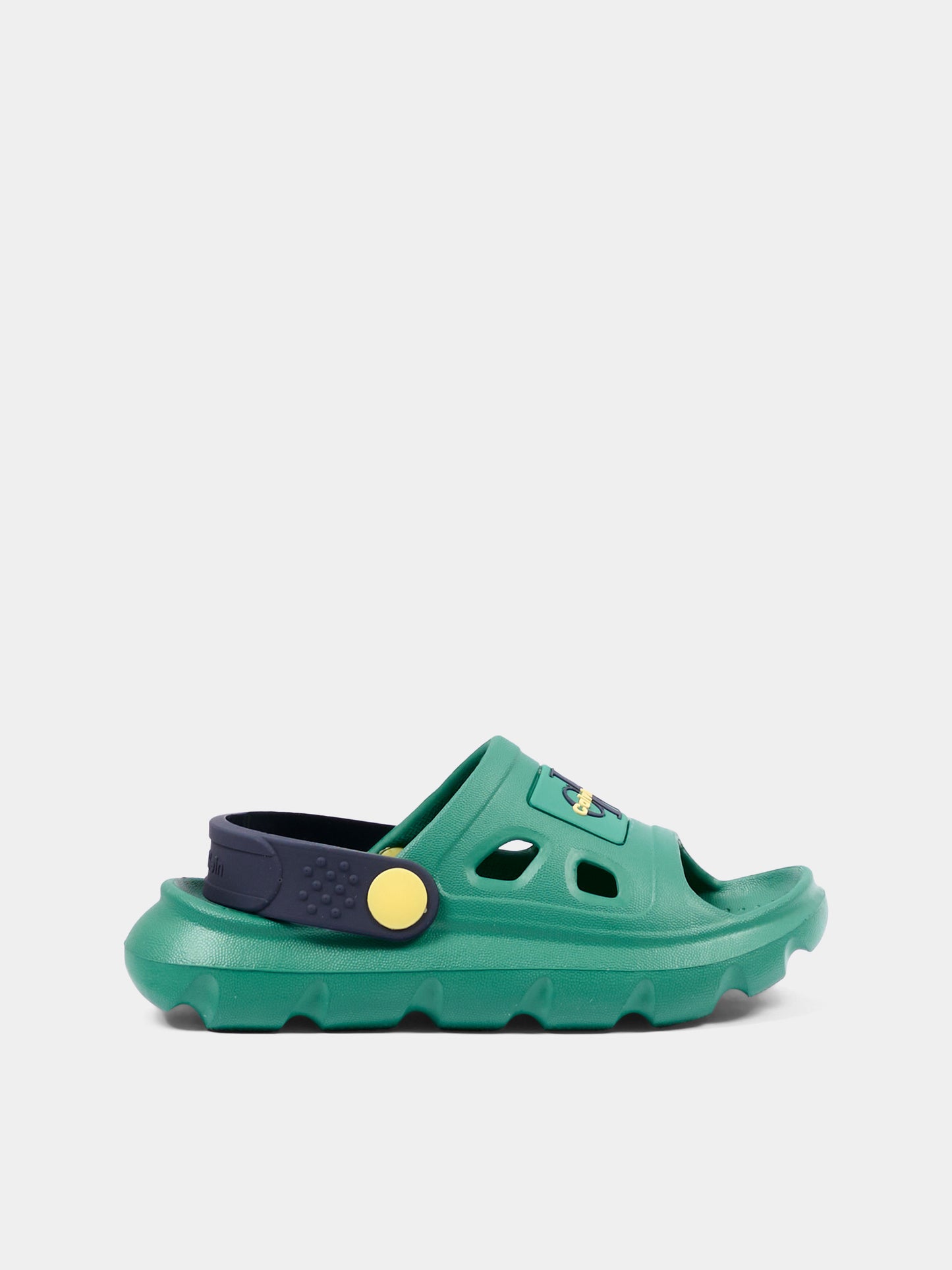 Sandali verdi per bambini con logo,Calvin Klein Kids,V1XF 83326 0083X970