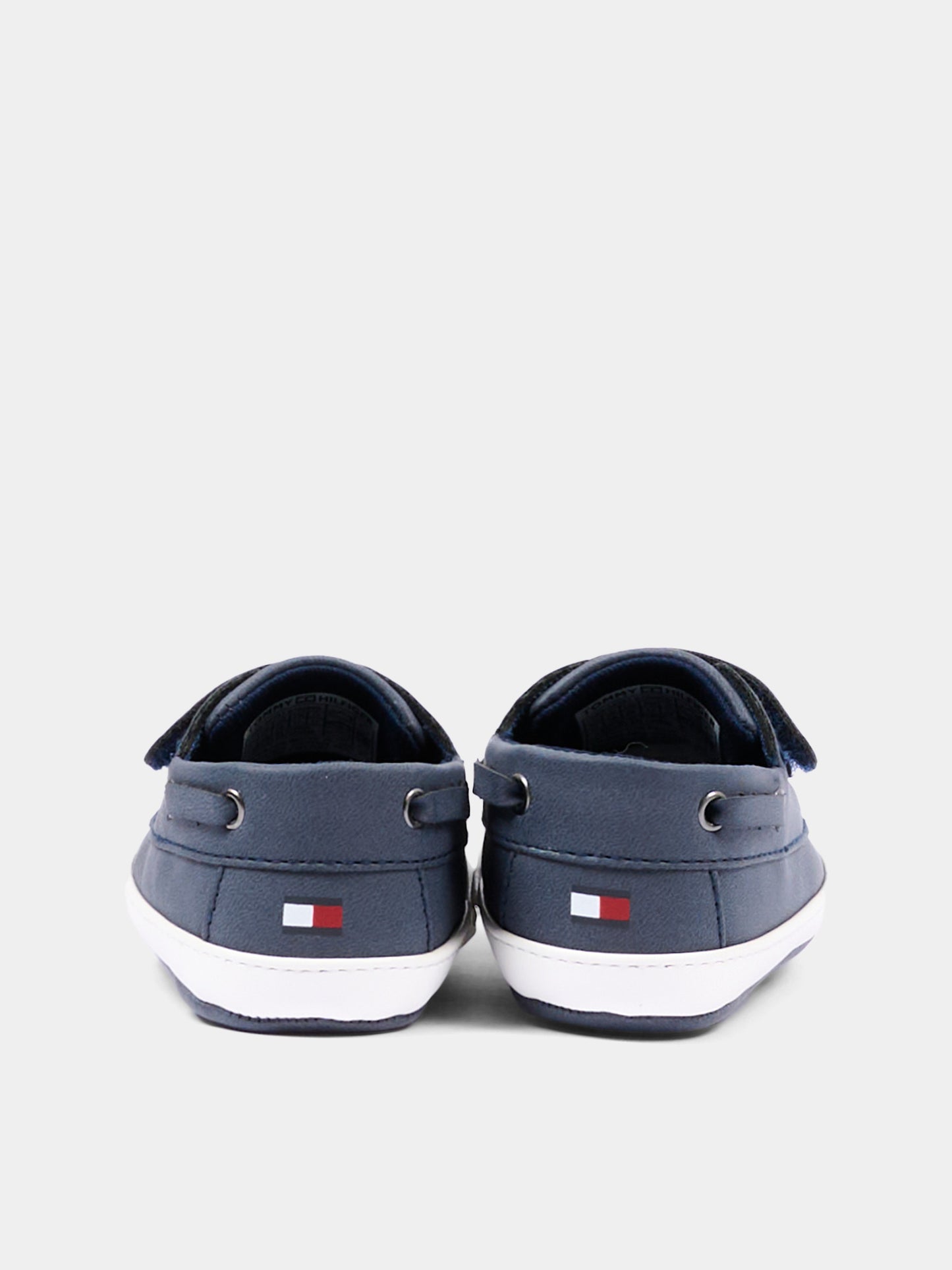 Mocassini blu per neonato con logo,Tommy Hilfiger Junior,T0B9 34331 0700800