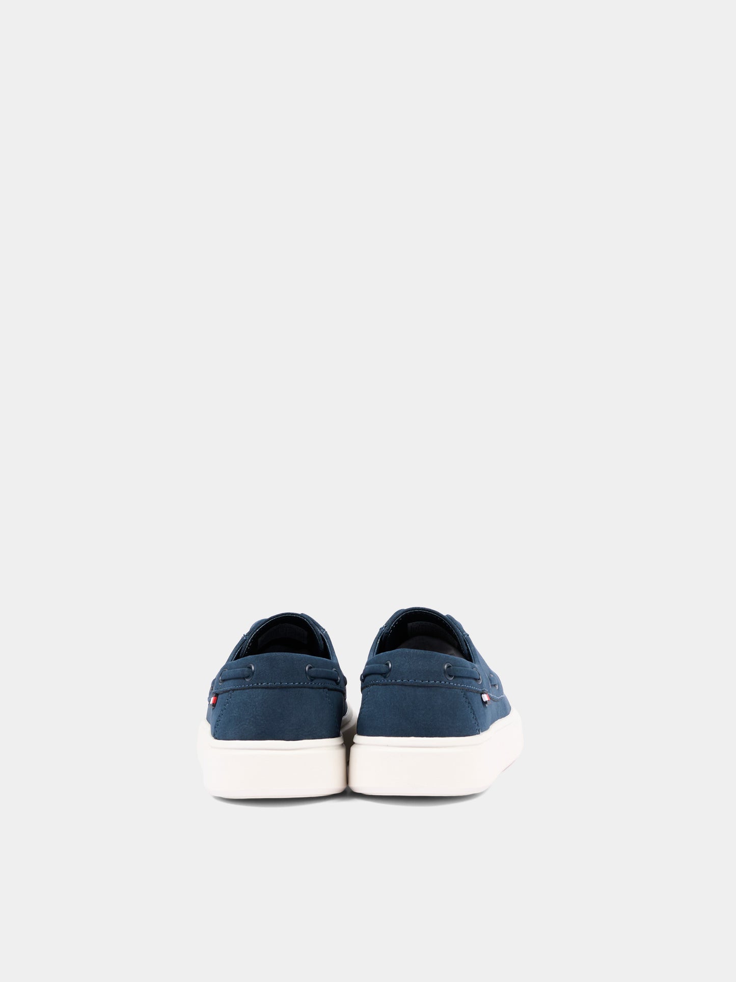 Mocassini blu per bambino con logo,Tommy Hilfiger Junior,T3B4 34352 0315800