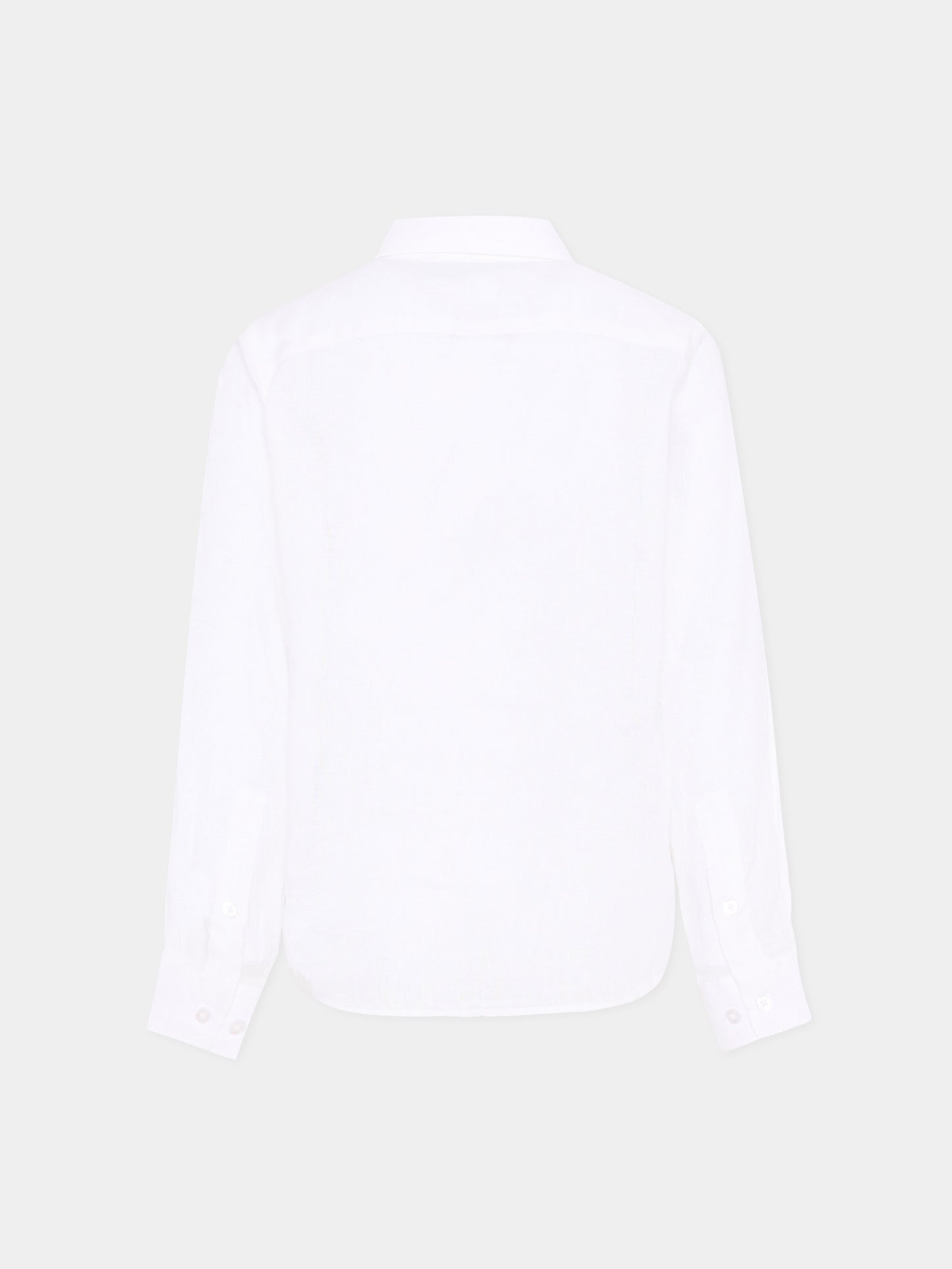 Camicia bianca per bambino con levriero,Trussardi Junior,TBP26065CA WHITE