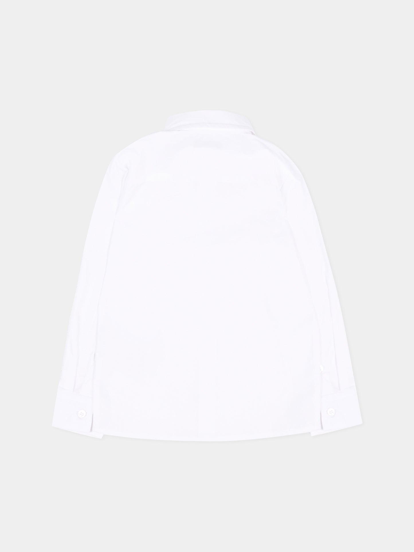 Camicia bianca per neonato con levriero,Trussardi Junior,TIP26145CA WHITE