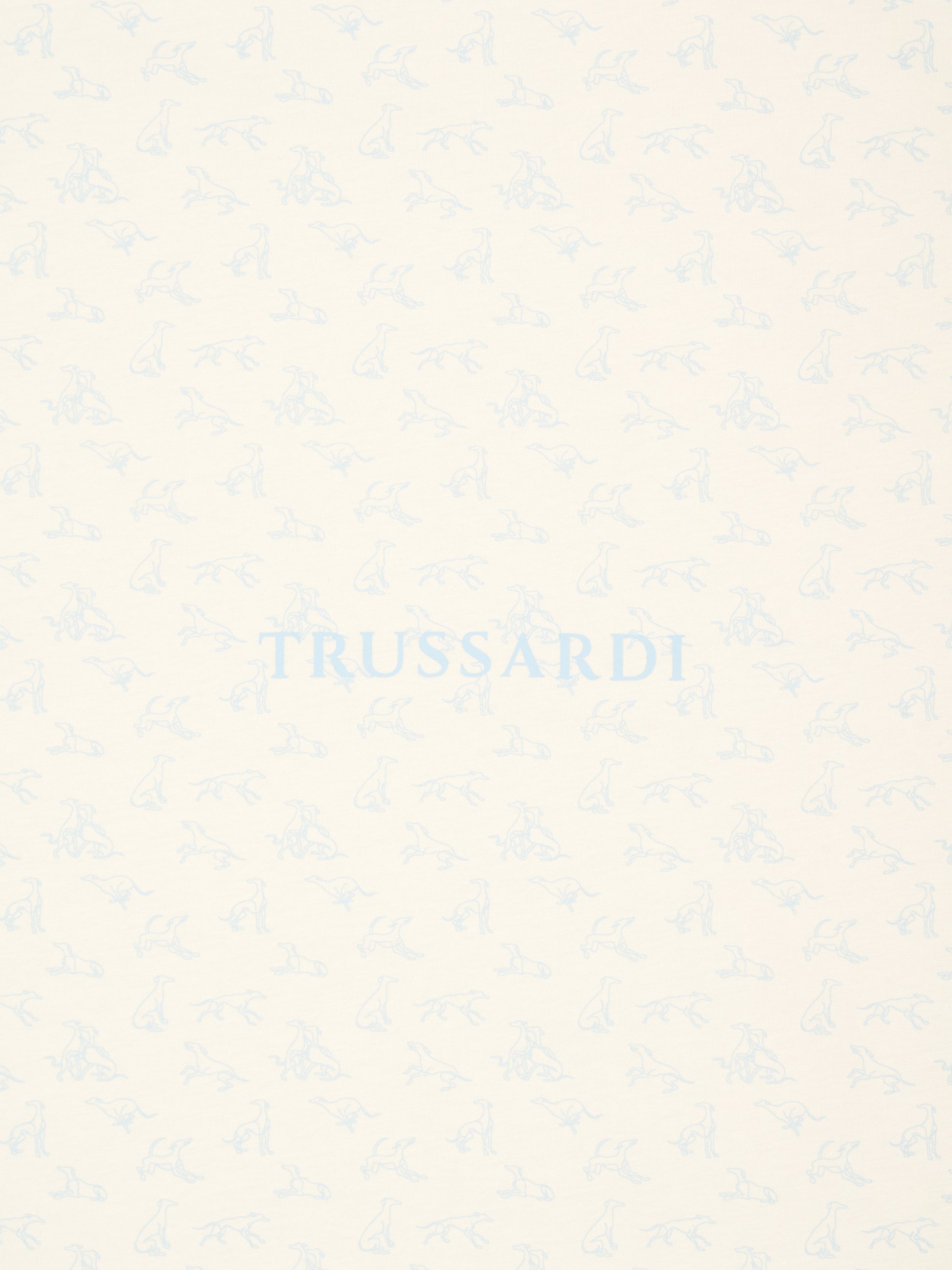 Coperta bianca per neonato con logo,Trussardi Junior,TLP26004CE WHITE