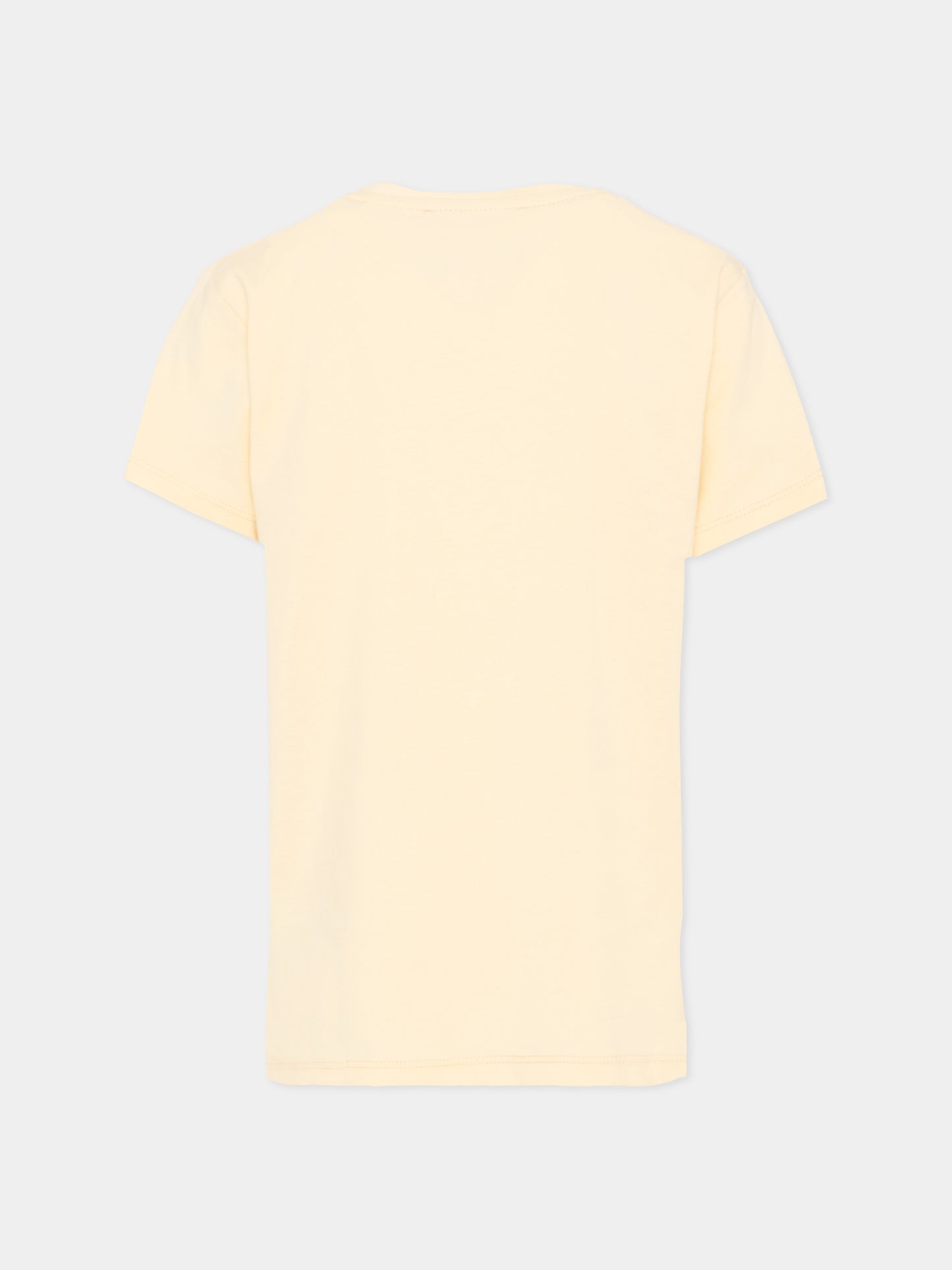 T-shirt avorio per bambino con logo,Trussardi Junior,TBP26038TS BEIGE NEW ECRU