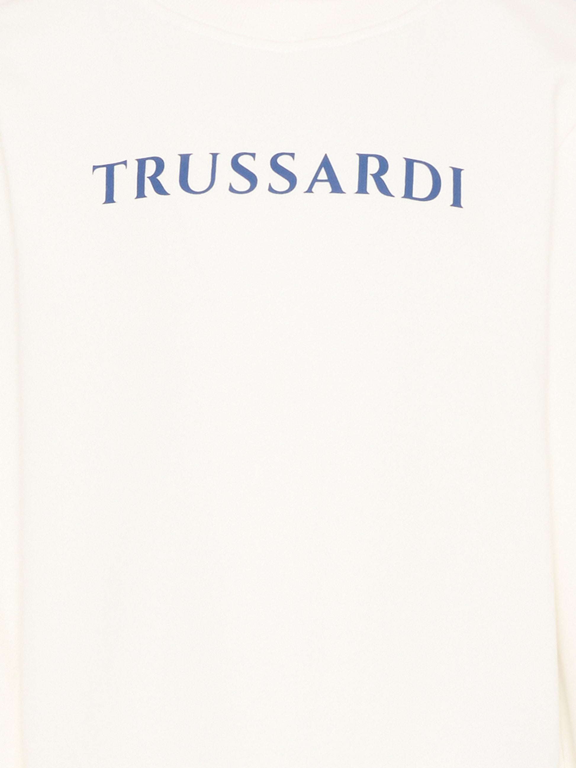 Felpa avorio per bambino con logo,Trussardi Junior,TBP26013FE OFF-WHITE