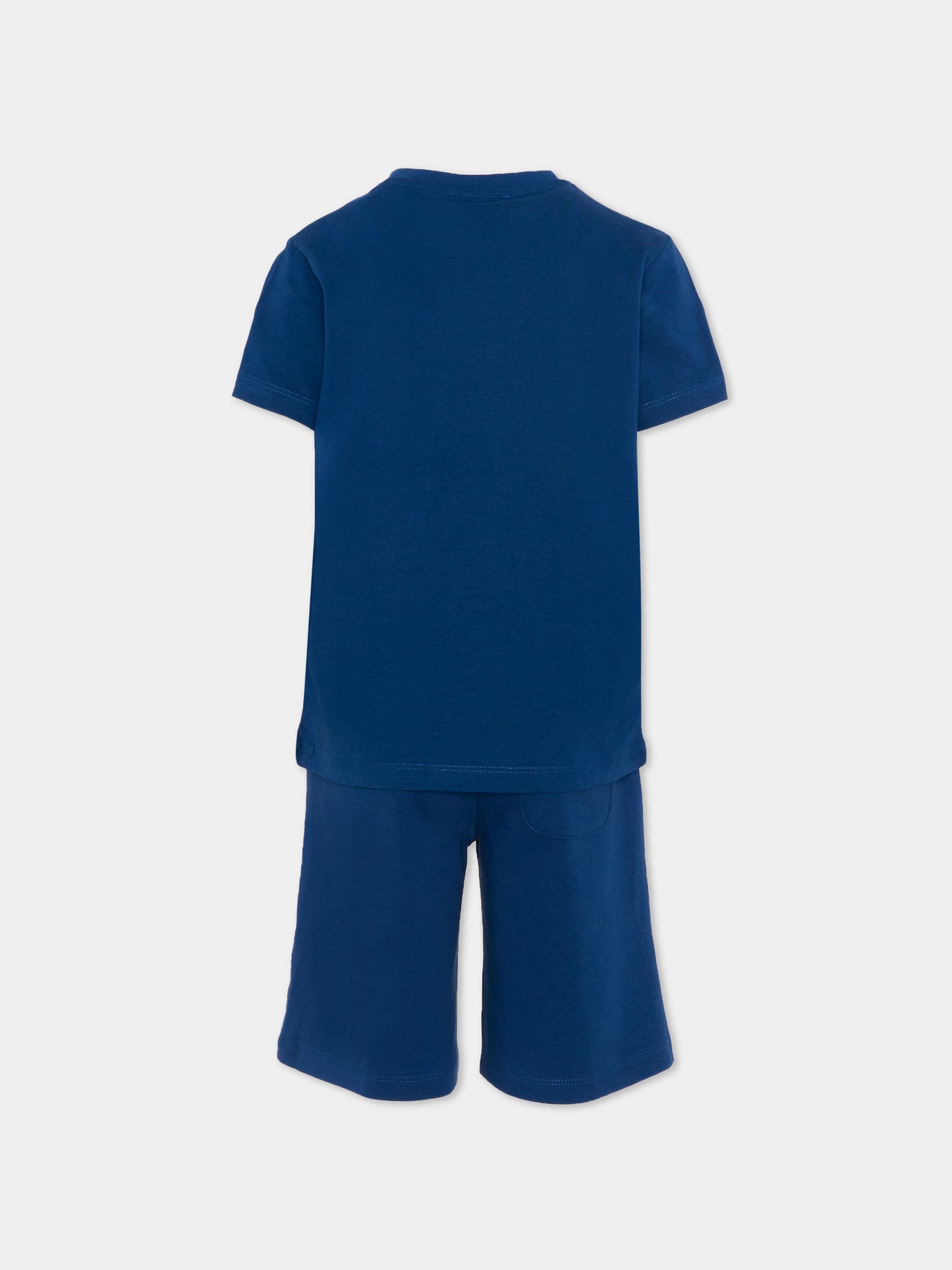Completo sportivo blu per bambino con logo,Trussardi Junior,TBP26010CJ BLUE ESTATE