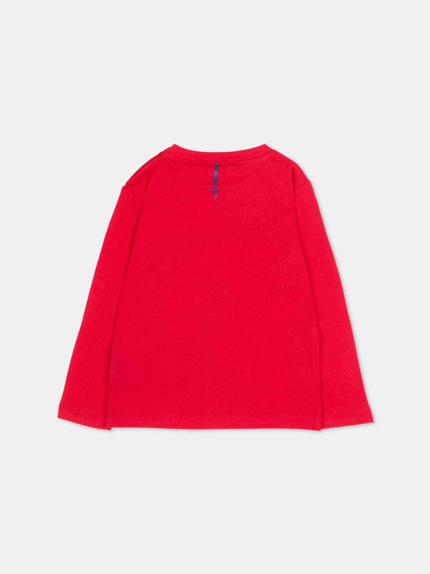 T-Shirt rossa per neonato con logo,Trussardi Junior,TIP26106TS RED LYCHEE