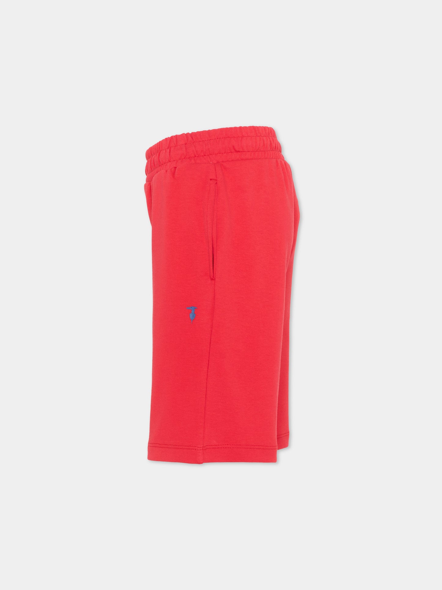 Shorts sportivi rossi per bambino con logo,Trussardi Junior,TBP26008BE RED LYCHEE