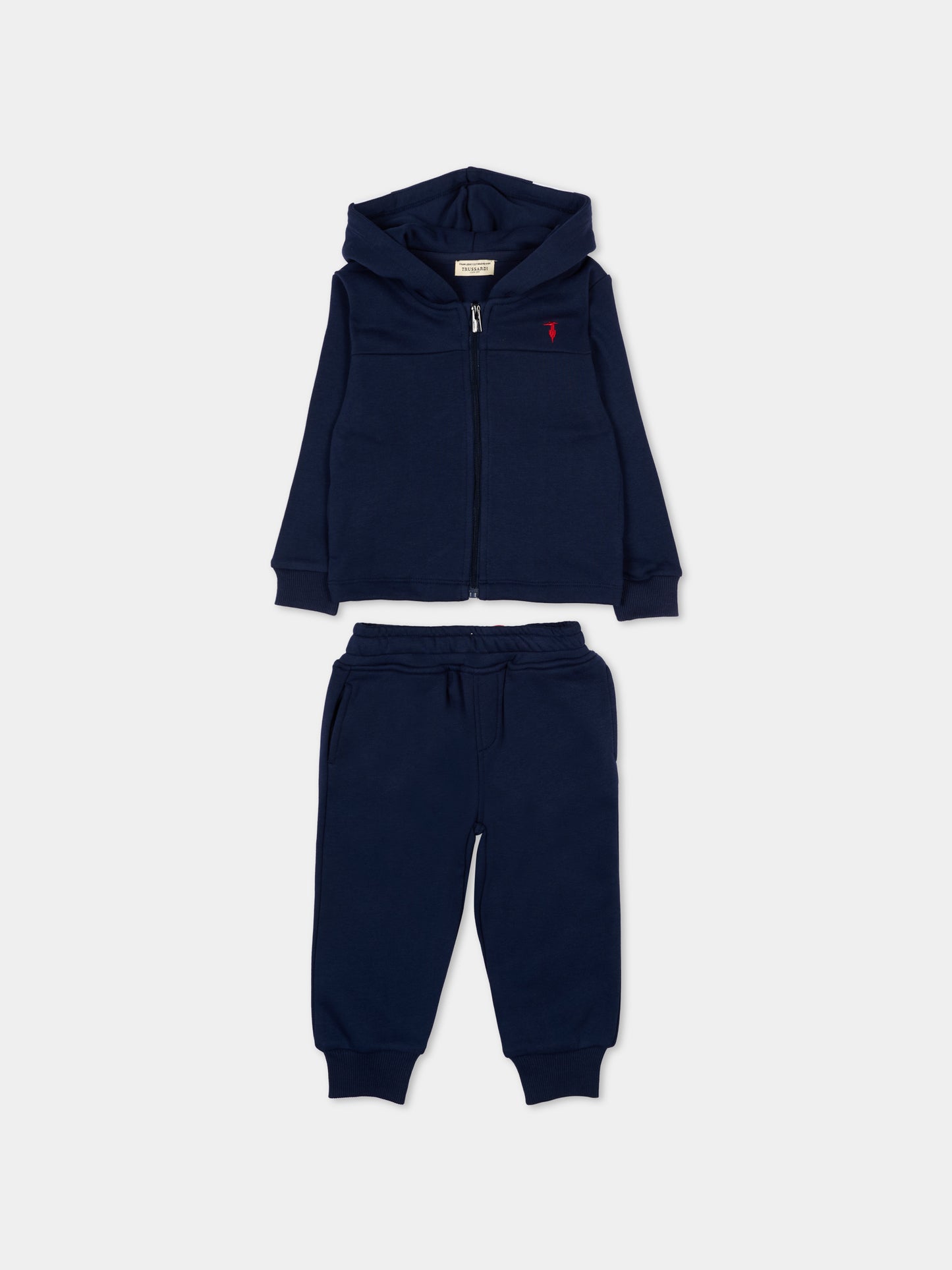 Completo sportivo blu per neonato con logo,Trussardi Junior,TIP26100CF BLUE ESTATE