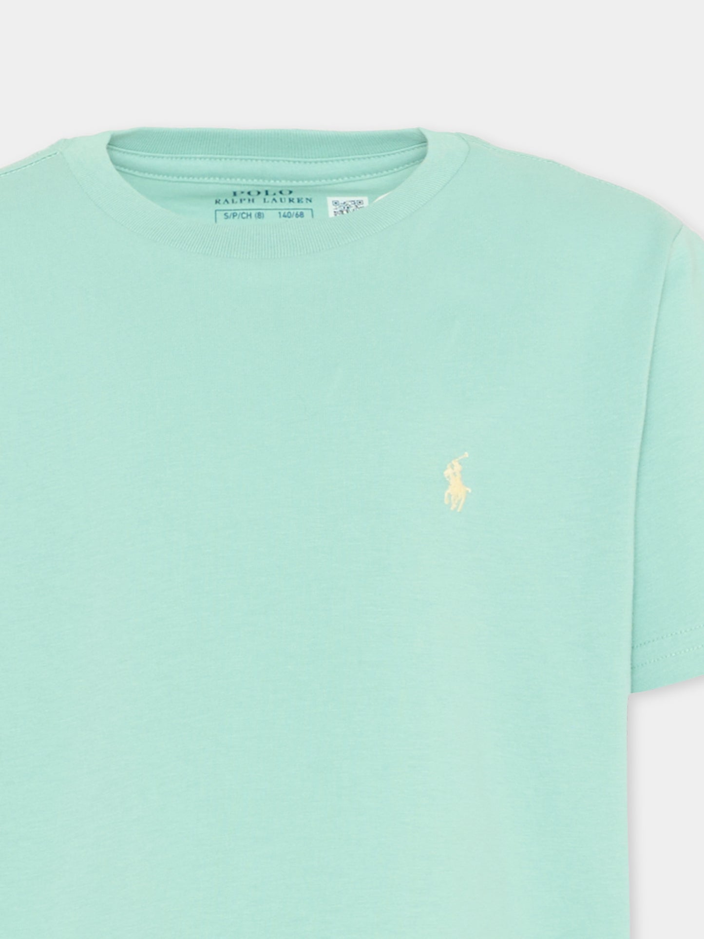 T-Shirt azzurra per bambino con Polo Pony,Ralph Lauren Kids,832904506