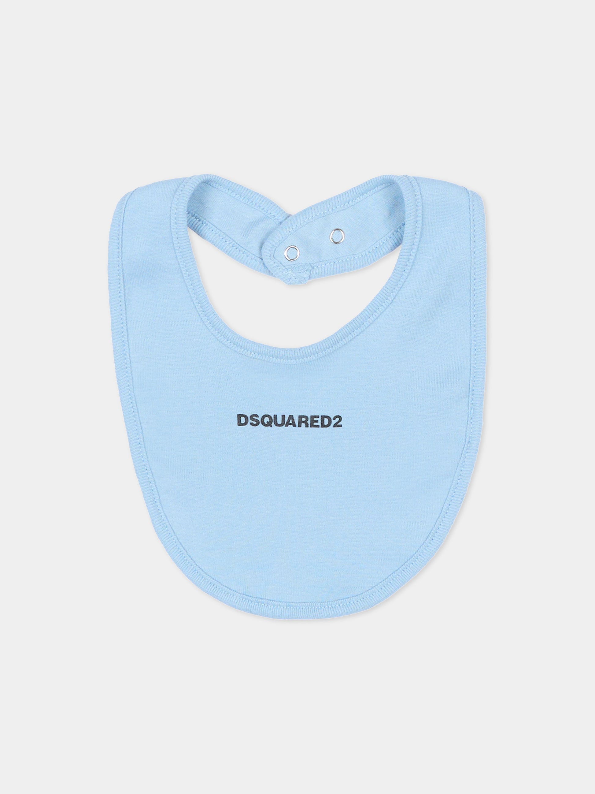 Set body azzurro per neonato con logo,Dsquared2,DQ2876 D0A8U DQ814