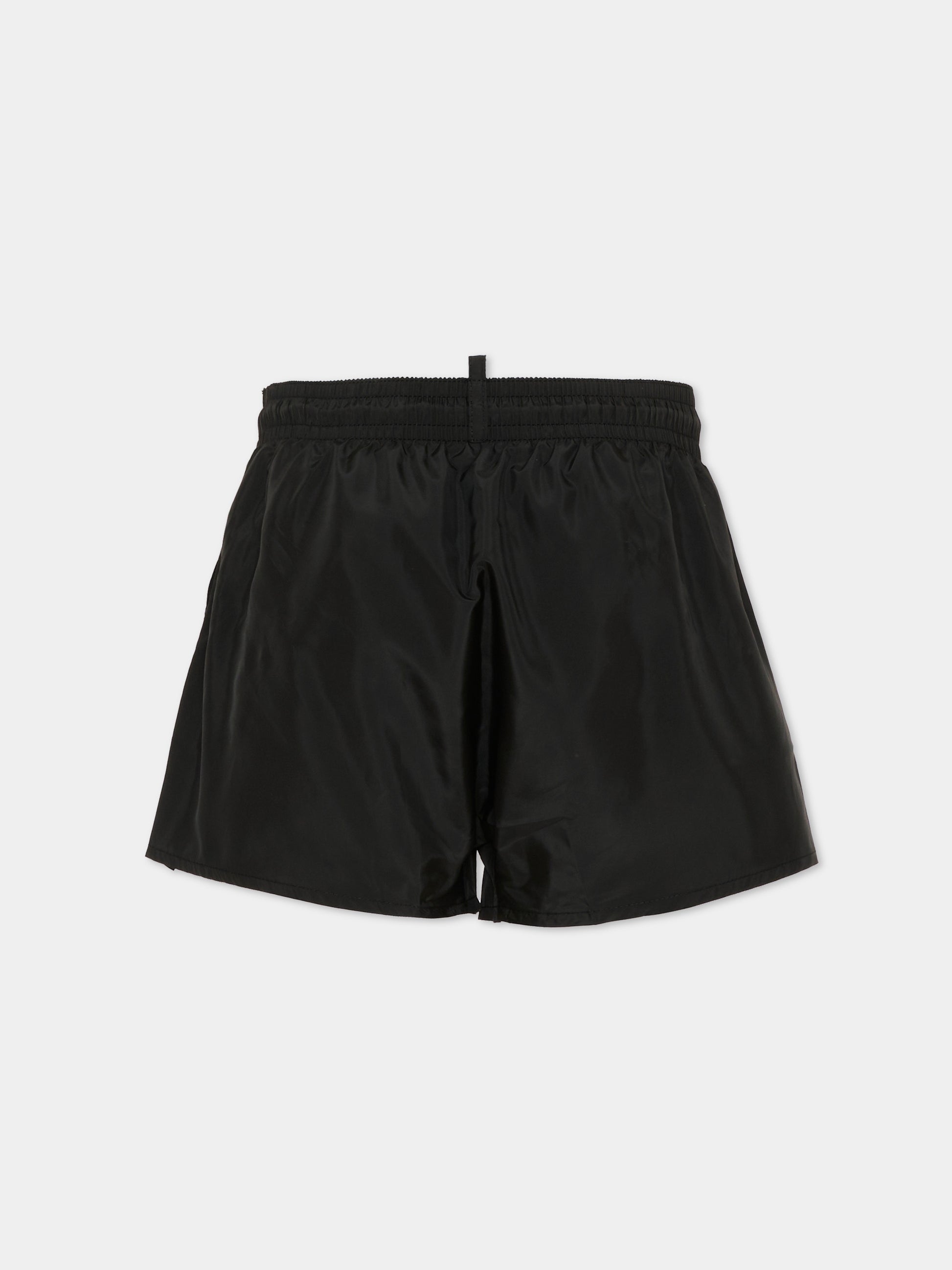 Boxer mare nero per bambino con logo,Dsquared2,DQ3312 D00QK DQ900