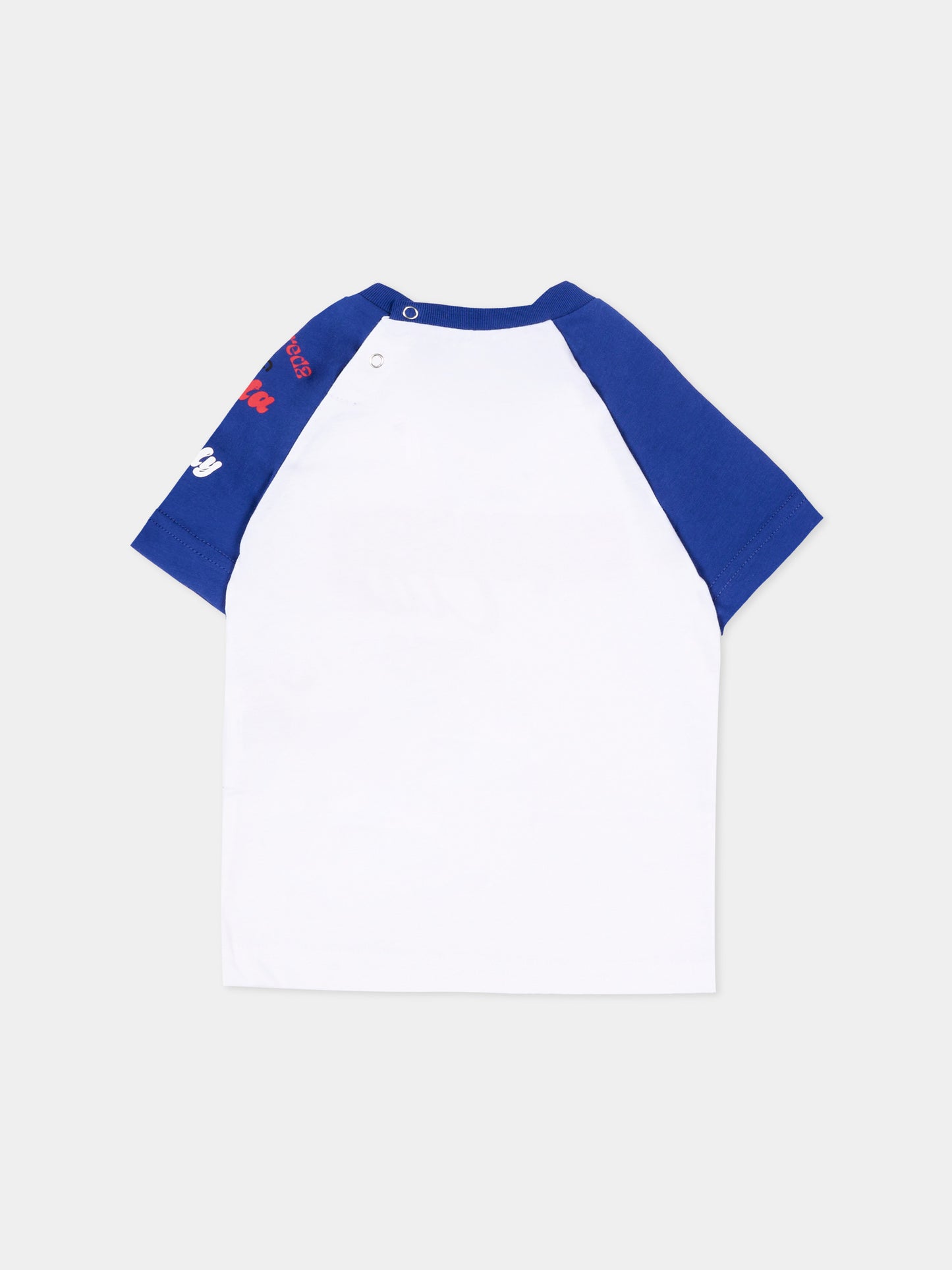 T-Shirt bianca per neonati con logo,Dsquared2,DQ3375 D00XM DQ879