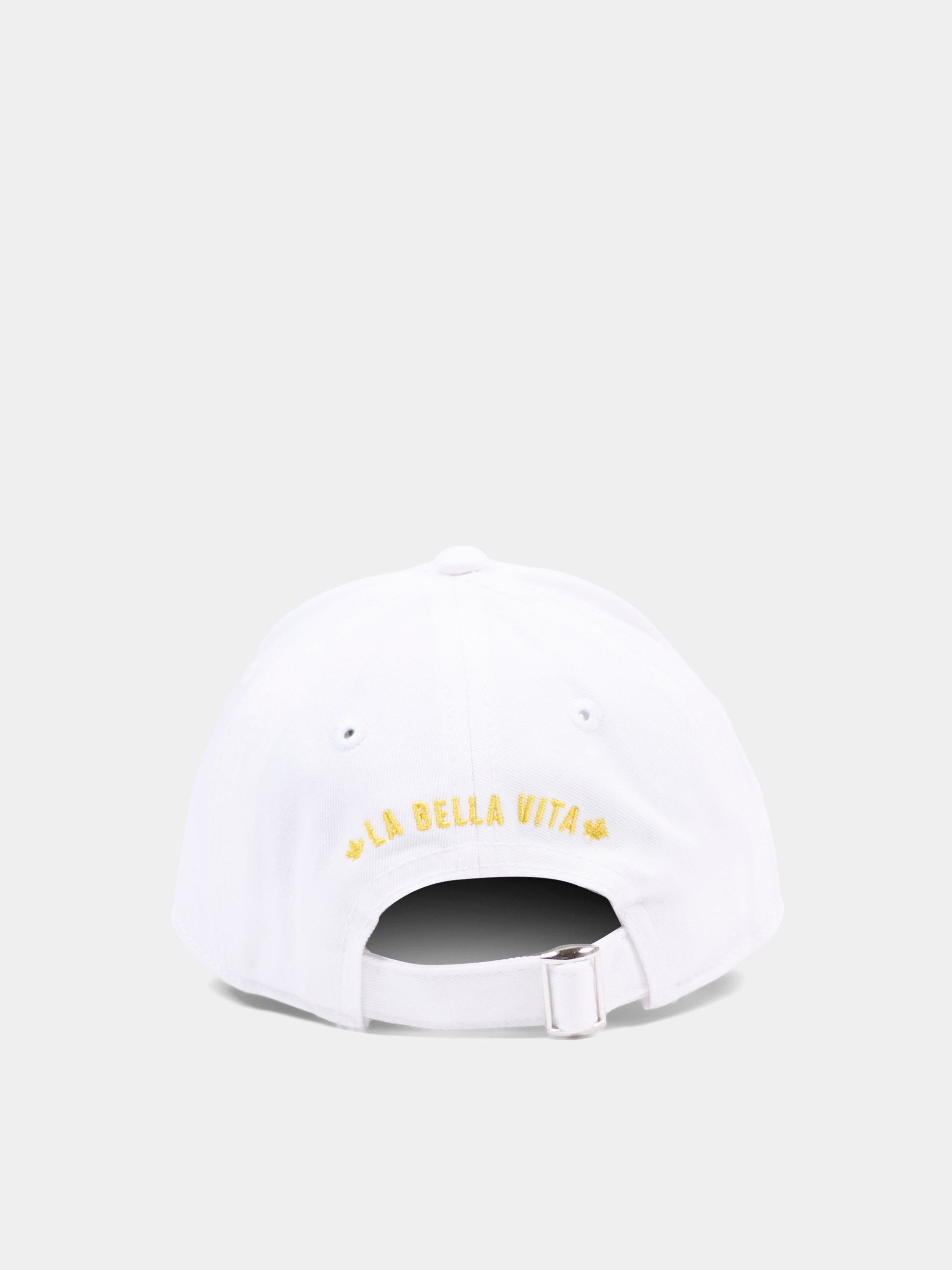 Cappello bianco per bambini con logo,Dsquared2,DQ3379 D00YT DQ100