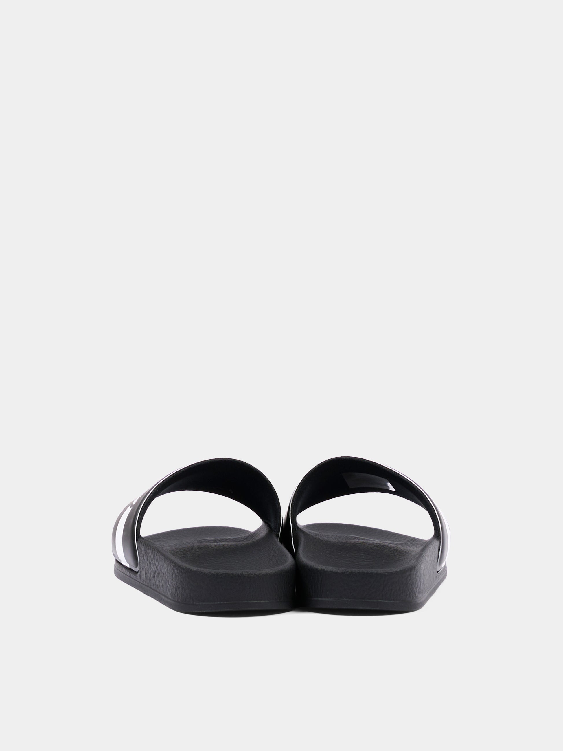 Ciabatte nere per bambini con logo,Dsquared2,DQ3383 KF025 DQ900