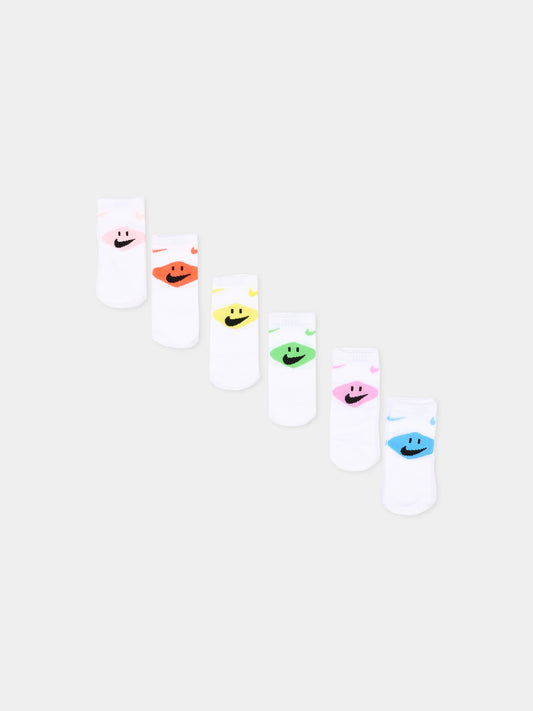 Calzini multicolor per neonato con Swoosh,Nike,NN1326 A0W