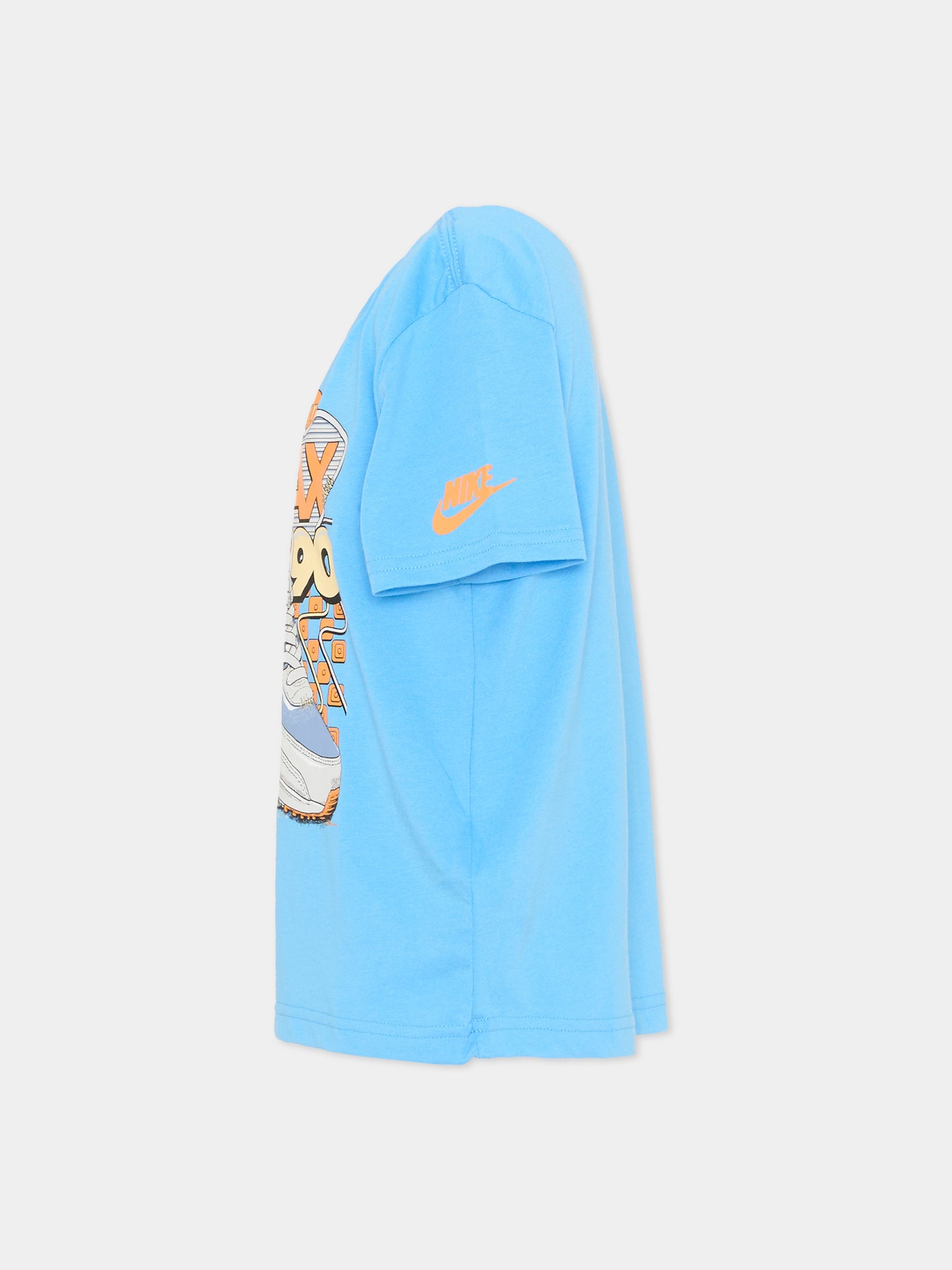 T-Shirt azzurra Nike Air Max 90 per bambino,Nike,86N818 B9F