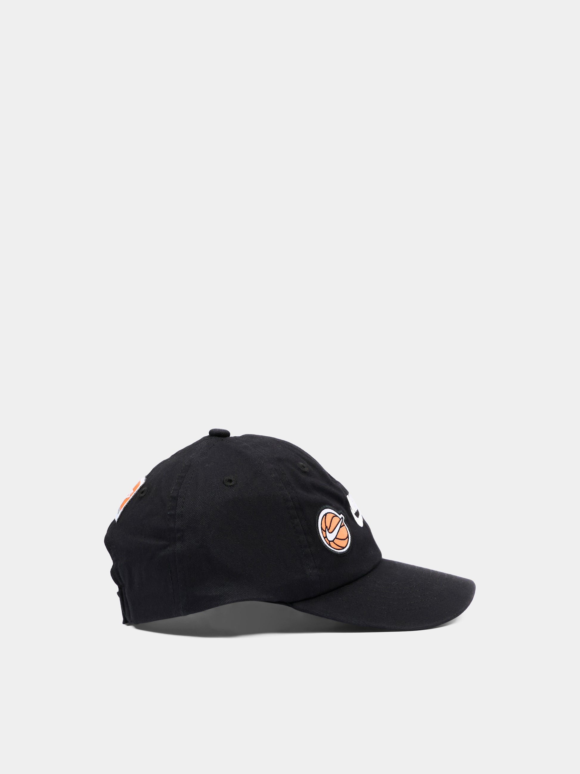 Cappello nero per bambini con patch logo,Nike,8A3159 K90