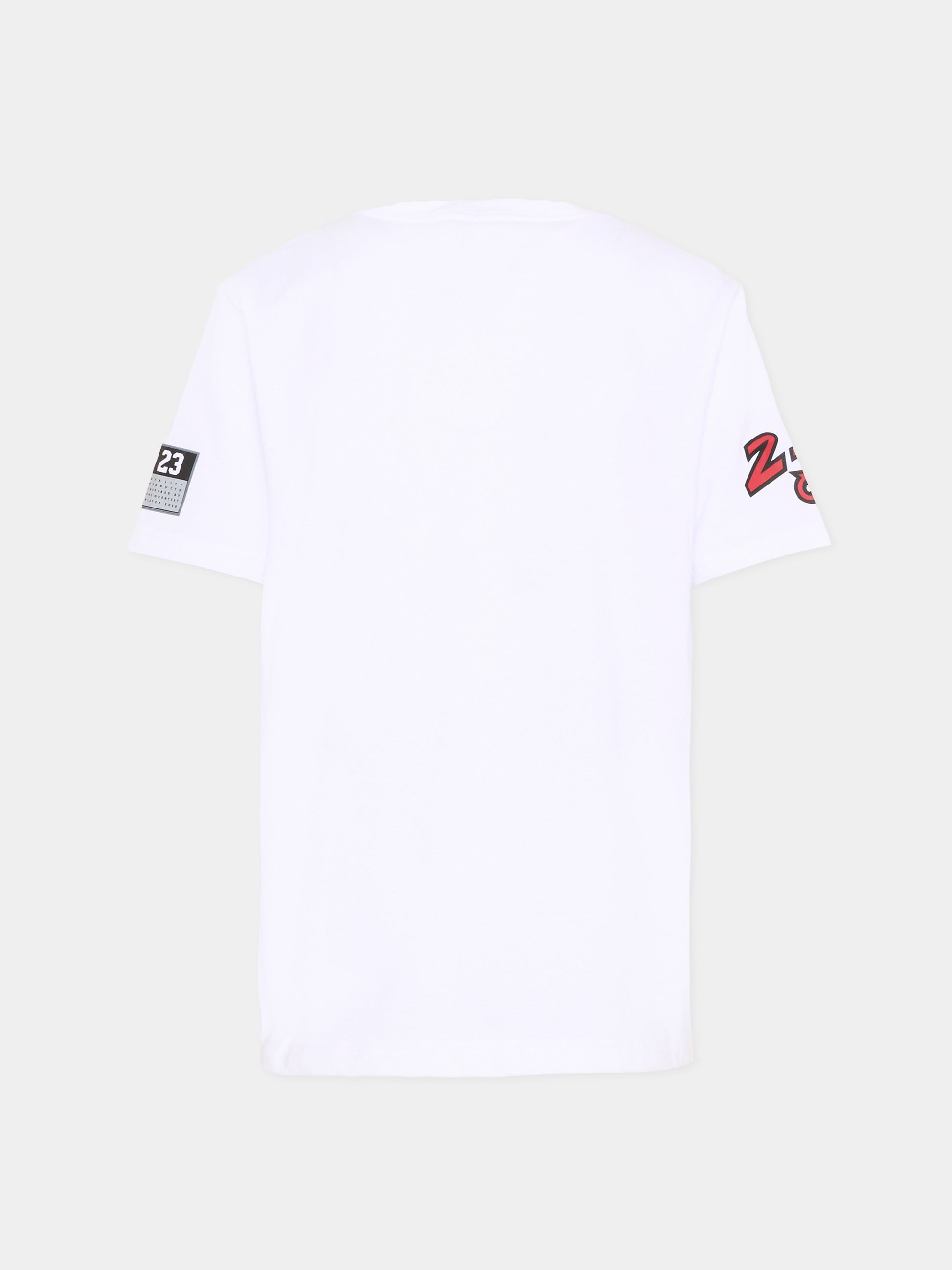 T-Shirt bianca per bambino con loghi,Jordan,95F385 001