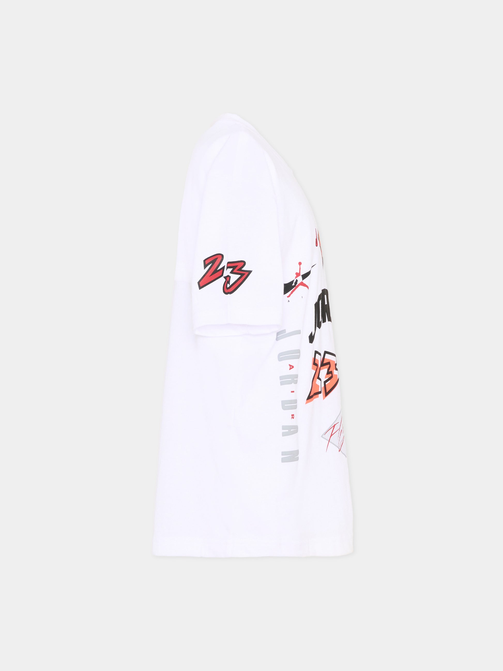 T-Shirt bianca per bambino con loghi,Jordan,95F385 001