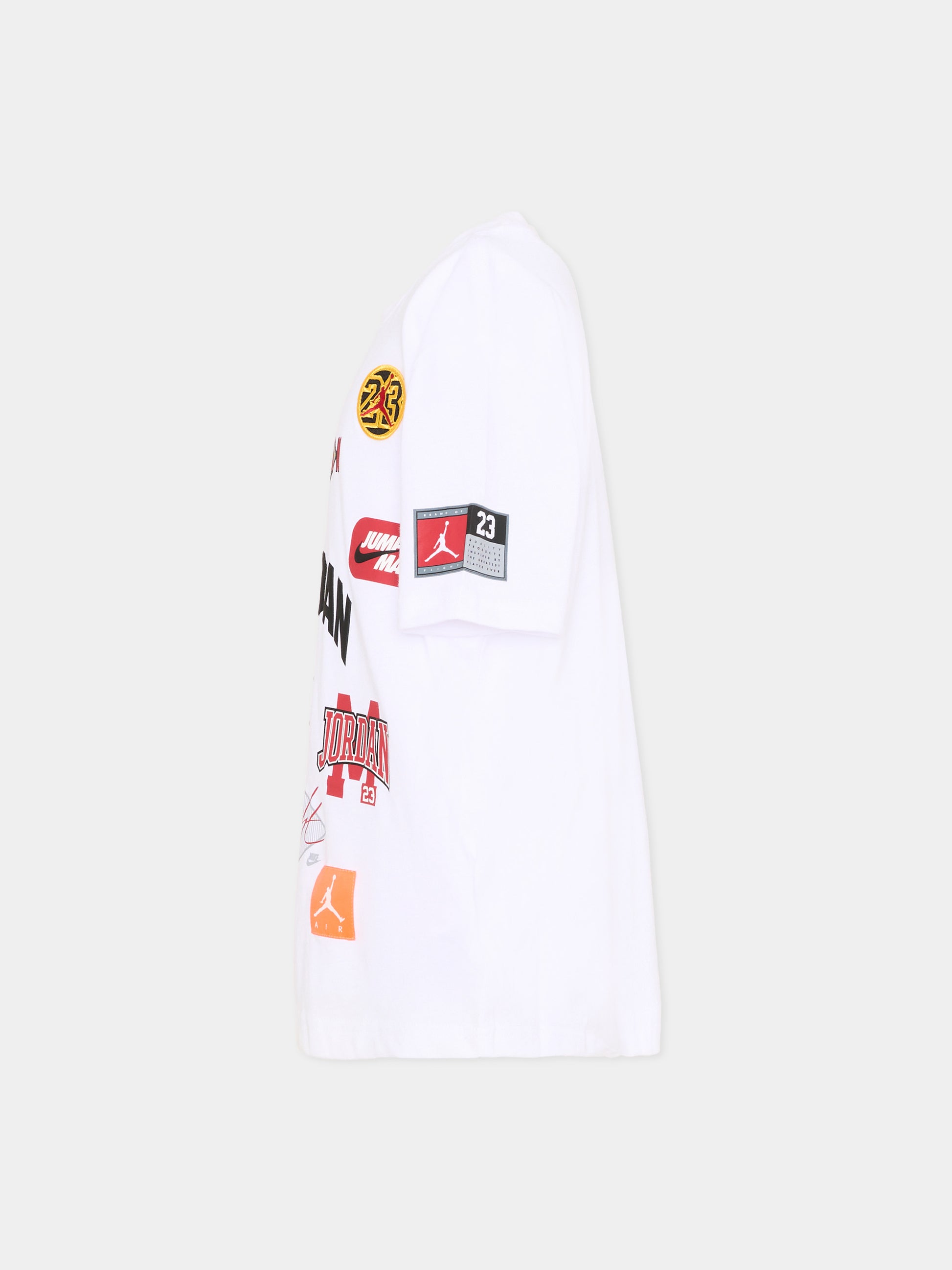 T-Shirt bianca per bambino con loghi,Jordan,95F385 001