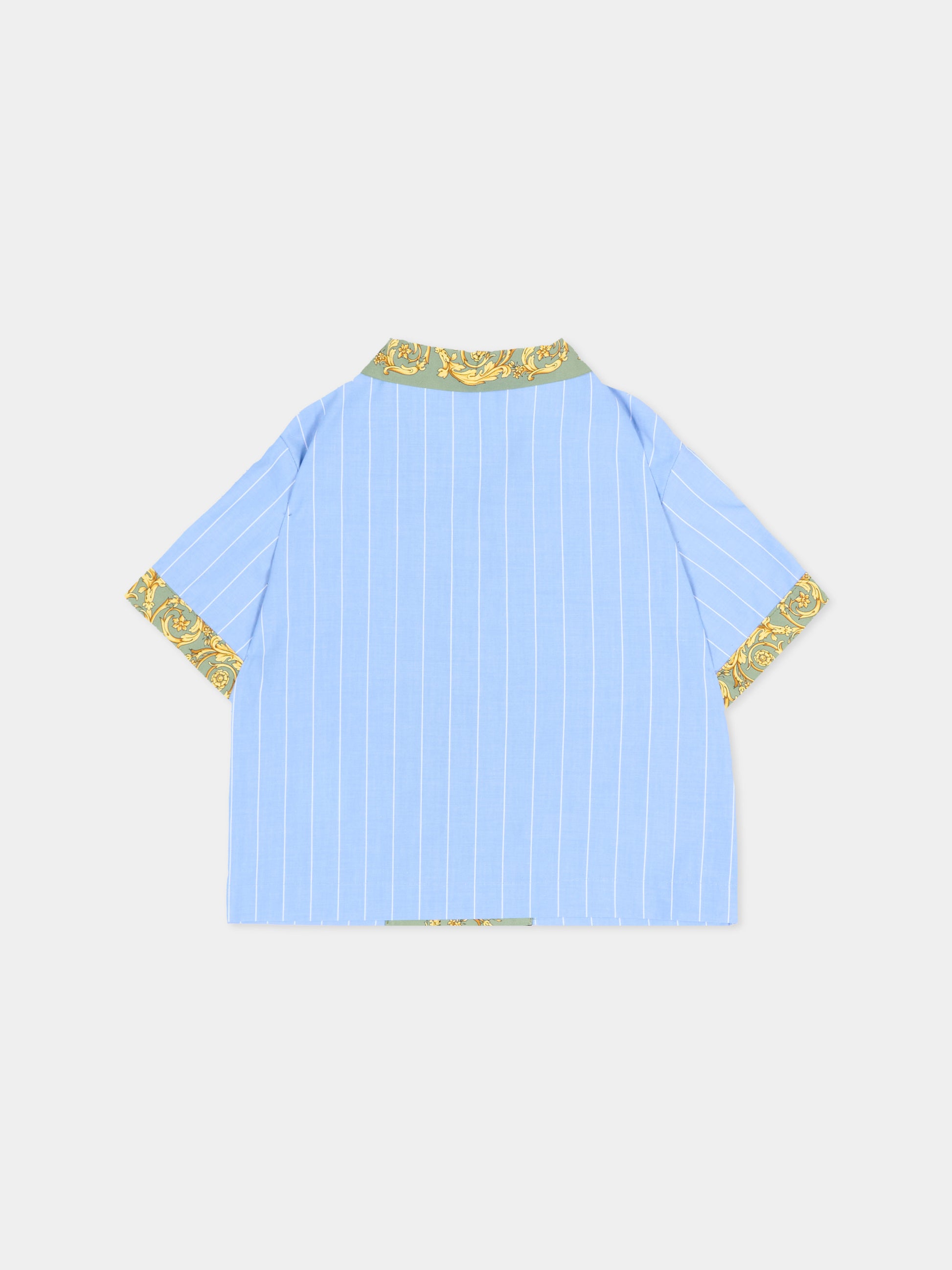 Camicia multicolor per neonato con stampa,Versace,1023171 1A16919 6V870