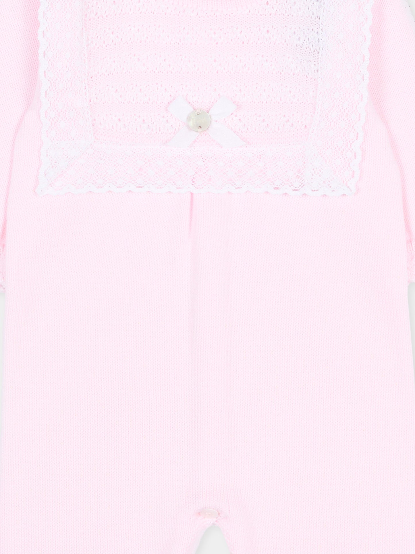 Tutina rosa per neonata con volant,Paz Rodríguez,005 123390 3701 H82