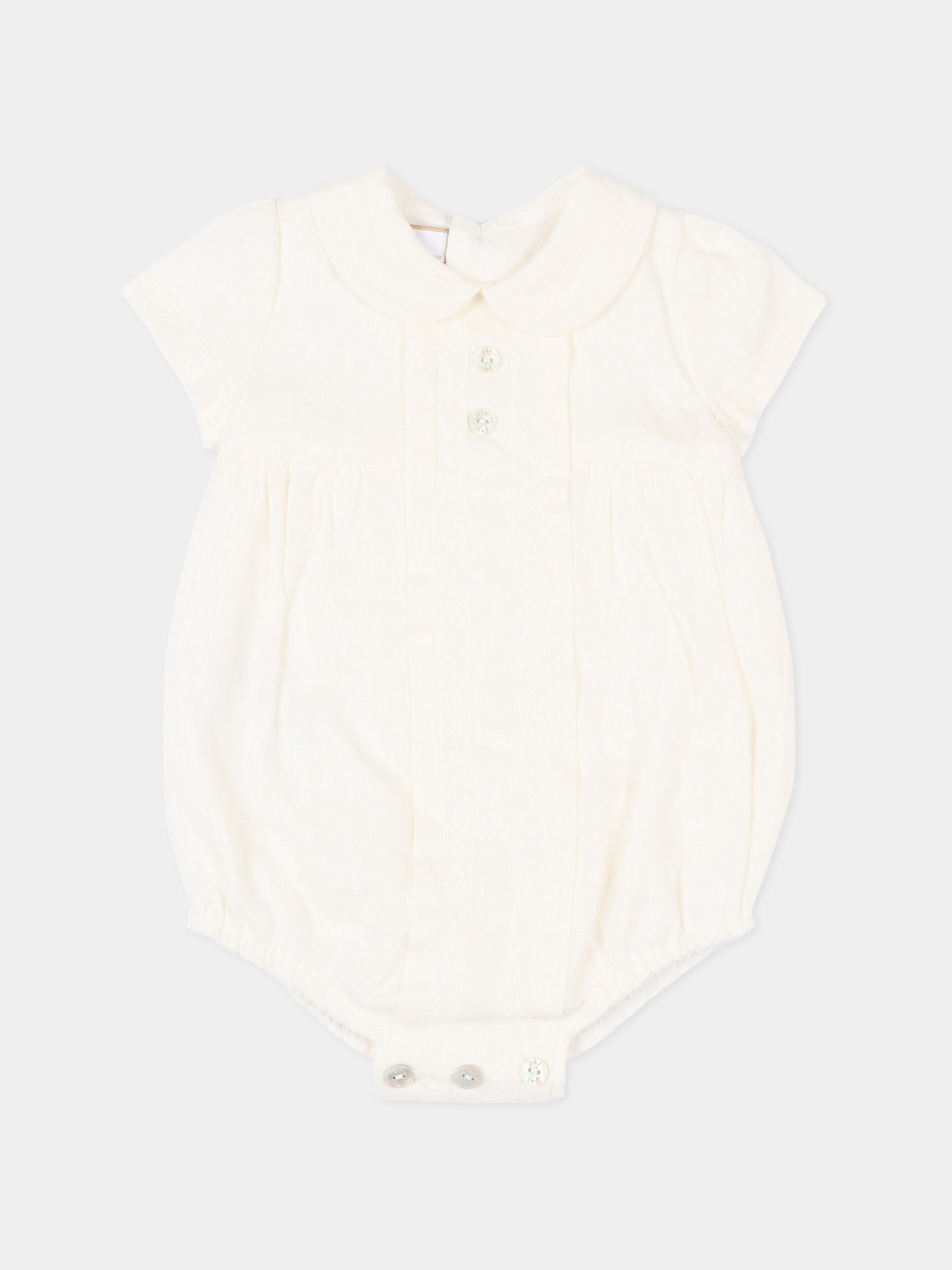 Pagliaccetto avorio per neonati,Paz Rodríguez,005 153270 60 T2073