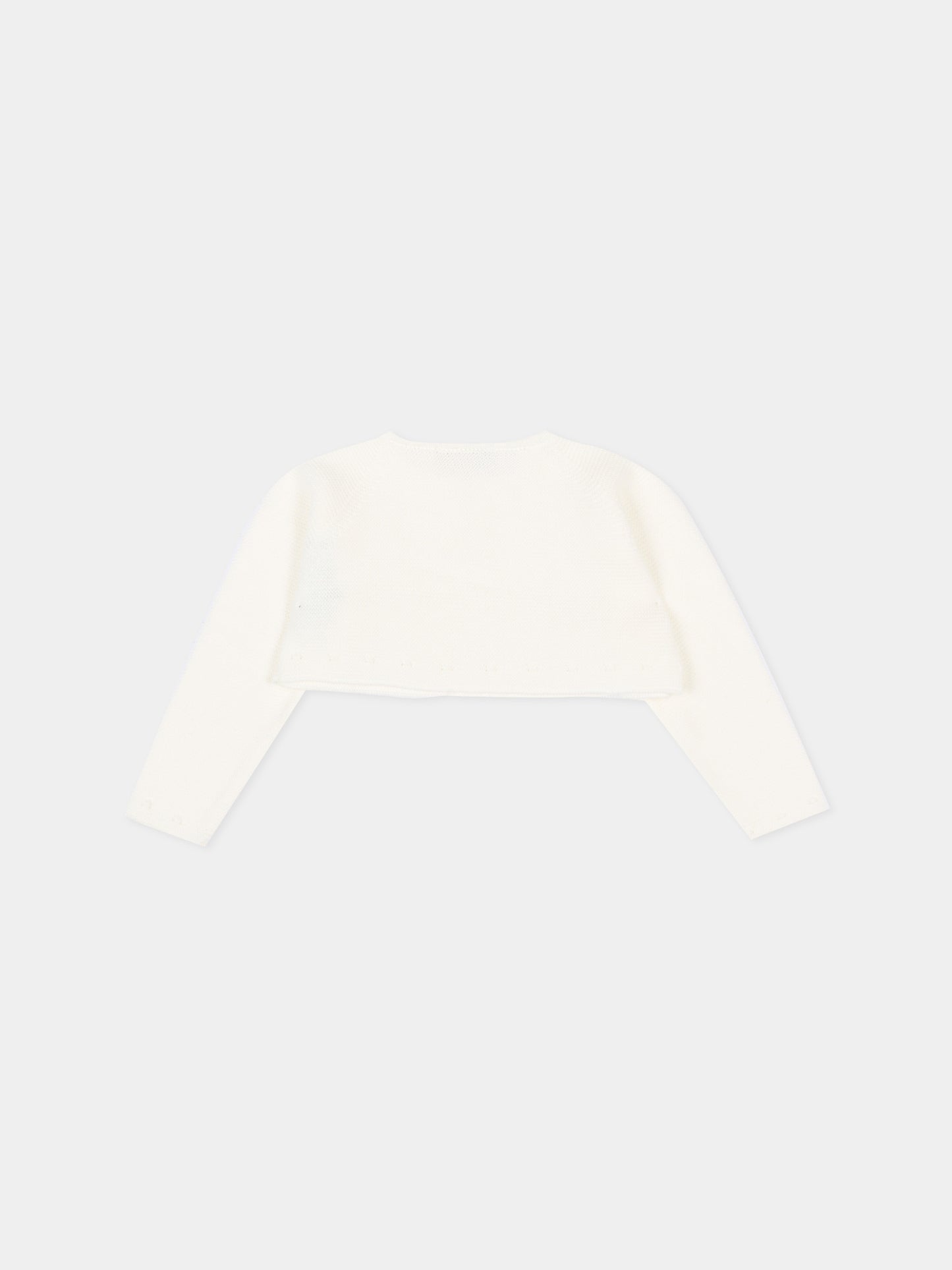 Cardigan avorio per neonati,Paz Rodríguez,001 123250 60 H82