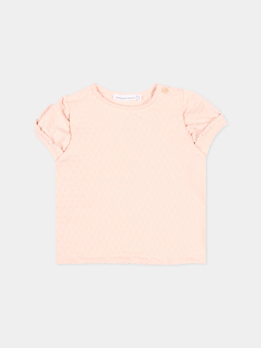 T-shirt rosa per neonata,Bamboom,1123TE00073 PINK BLOOM