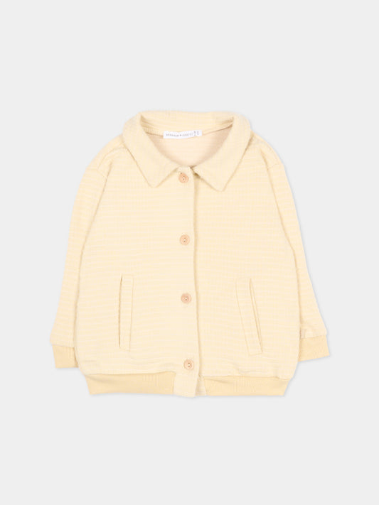 Bomber beige per neonato,Bamboom,1132TE00071 ALMOND CREAM