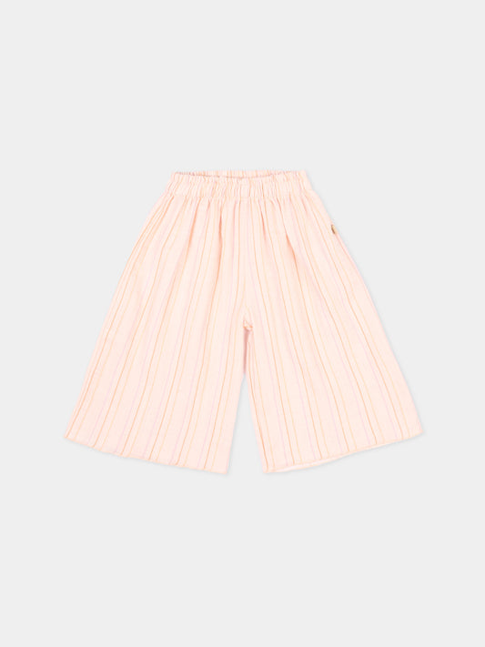 Pantaloni rosa a righe per neonata,Bamboom,1138TE00070 STRIPE PINK