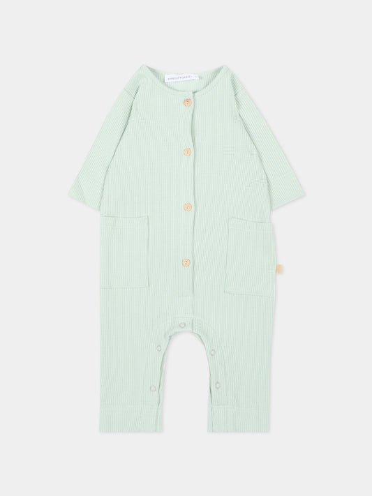 Tutina verde per neonato,Bamboom,1156TE00072 OCEAN BLU