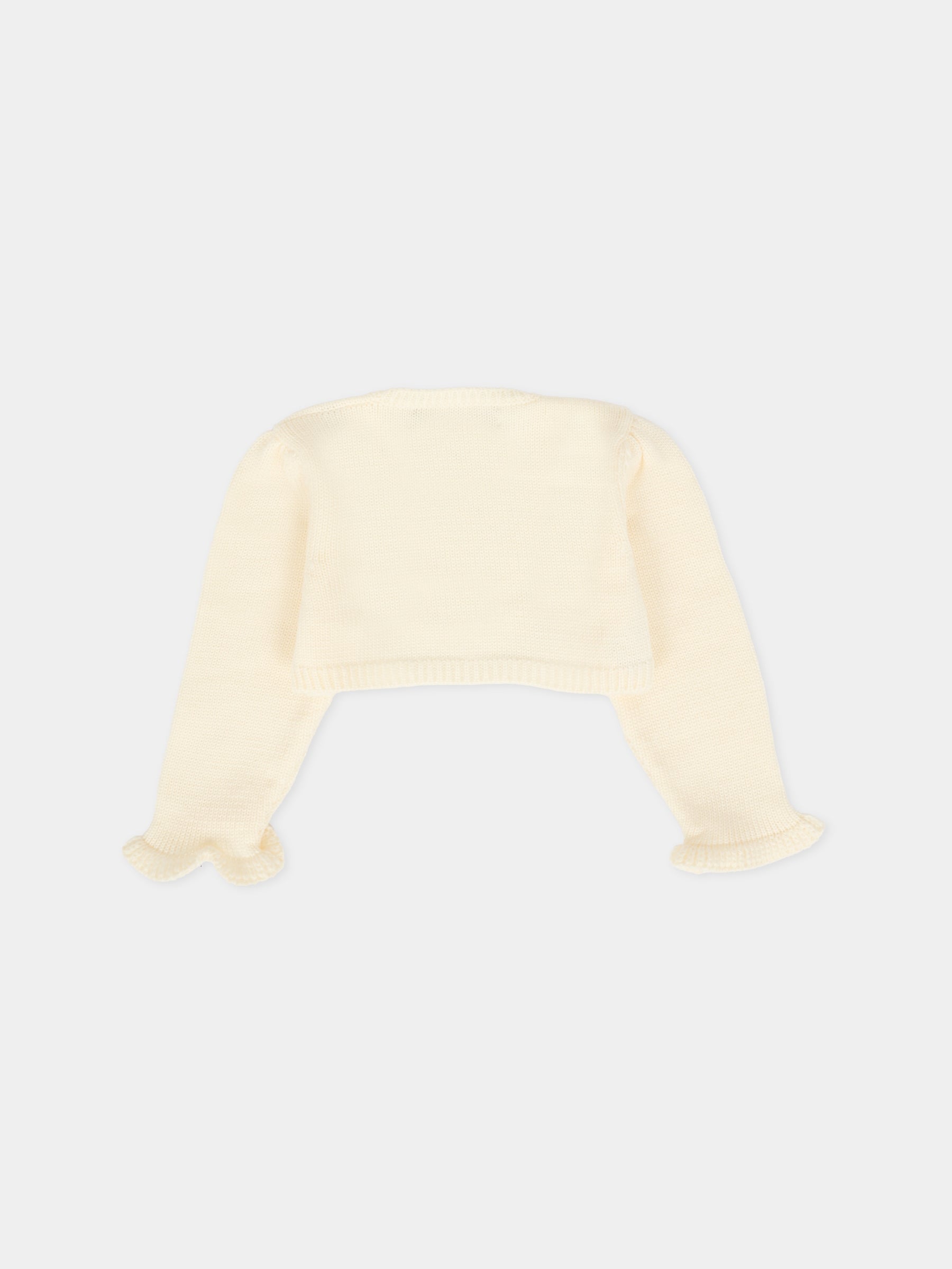 Coprispalle avorio per neonata,La Stupenderia,1WCSP62 802