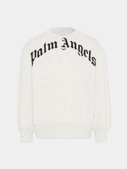 Felpa grigia Palm Angels per bambini,Palm Angels,PBBA012S26FLE001 101