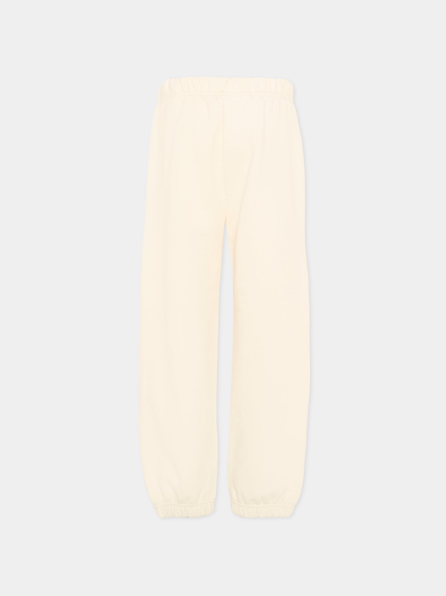 Pantaloni sportivi avorio Palm Angels,Palm Angels,PBCH008S26FLE001 002