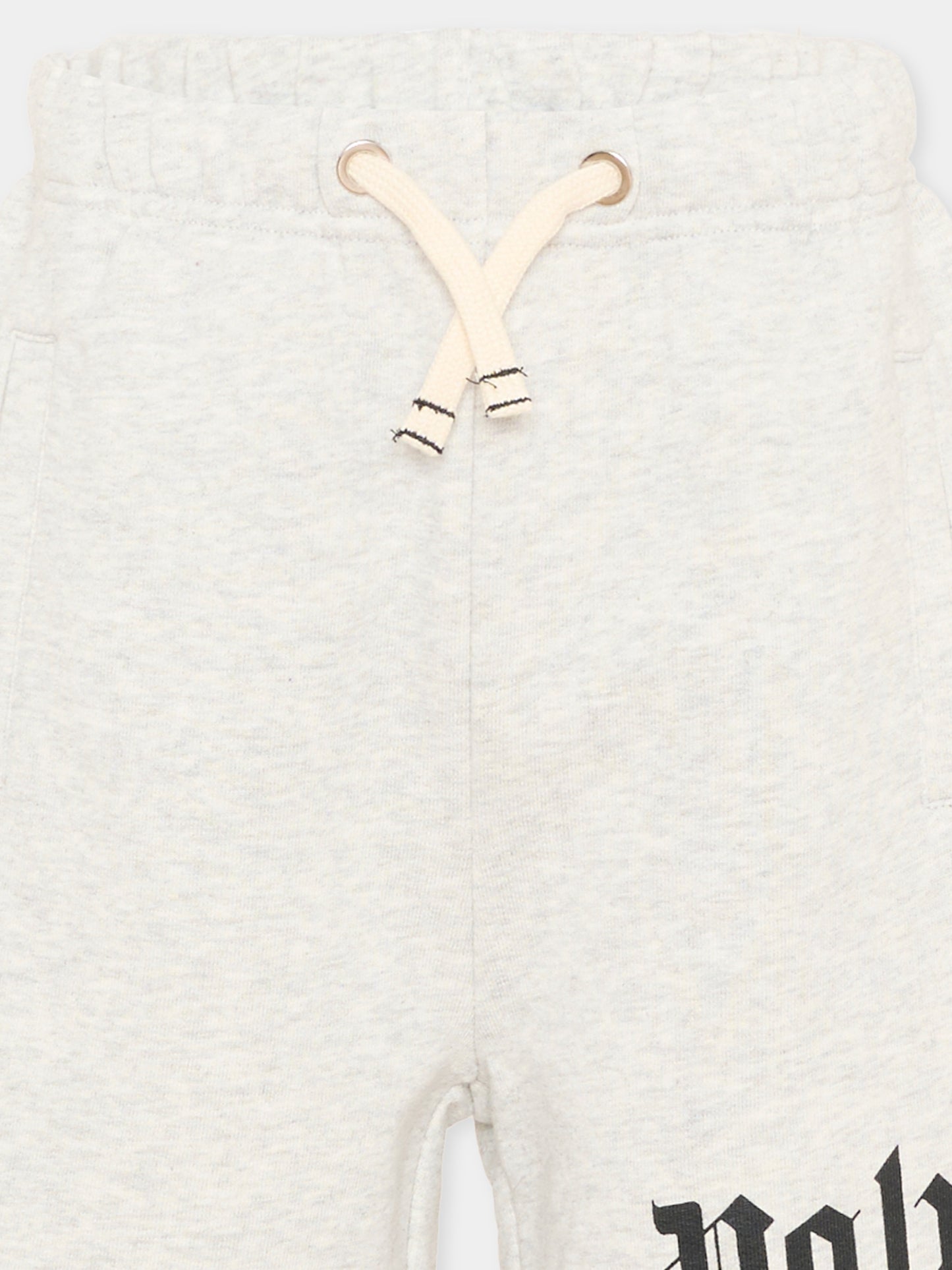 Shorts sportivi grigi per bambini con logo,Palm Angels,PBCI006S26FLE001 101