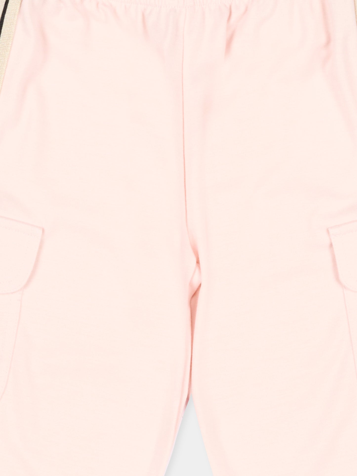Pantaloni sportivi rosa per neonata con bande,Palm Angels,PG4X004S26FLE001 042