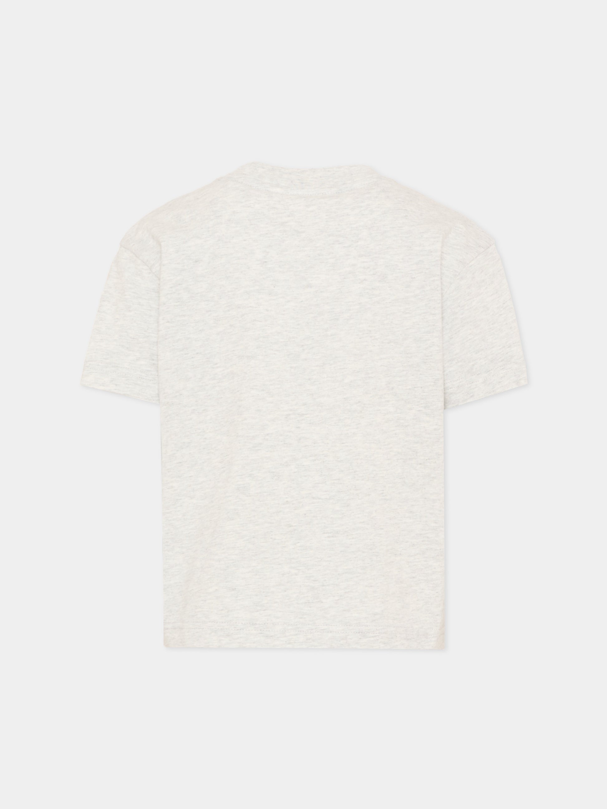 T-Shirt grigia per bambina con teddy bear,Palm Angels,PGAA002S26JER002 101