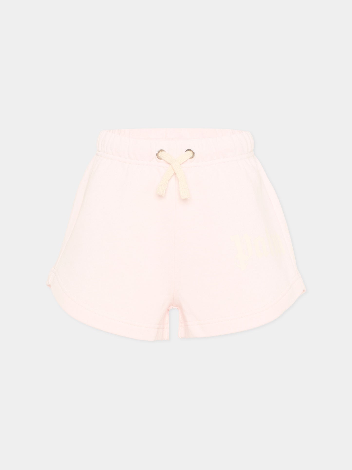 Shorts sportivi rosa per bambina con logo,Palm Angels,PGCI005S26FLE002 042