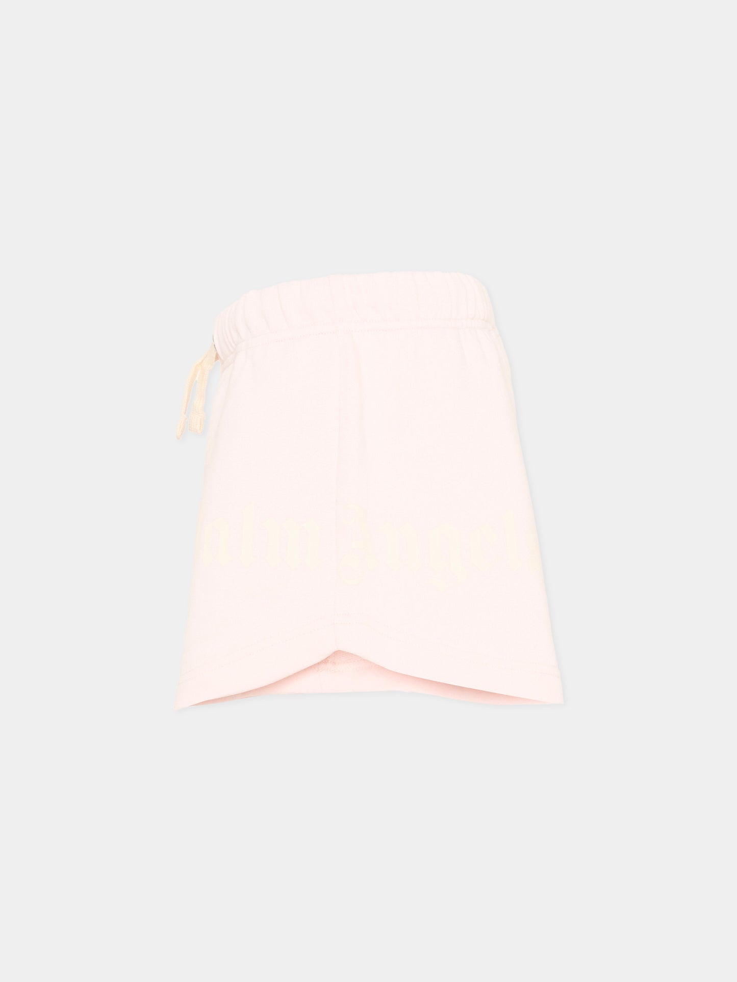 Shorts sportivi rosa per bambina con logo,Palm Angels,PGCI005S26FLE002 042